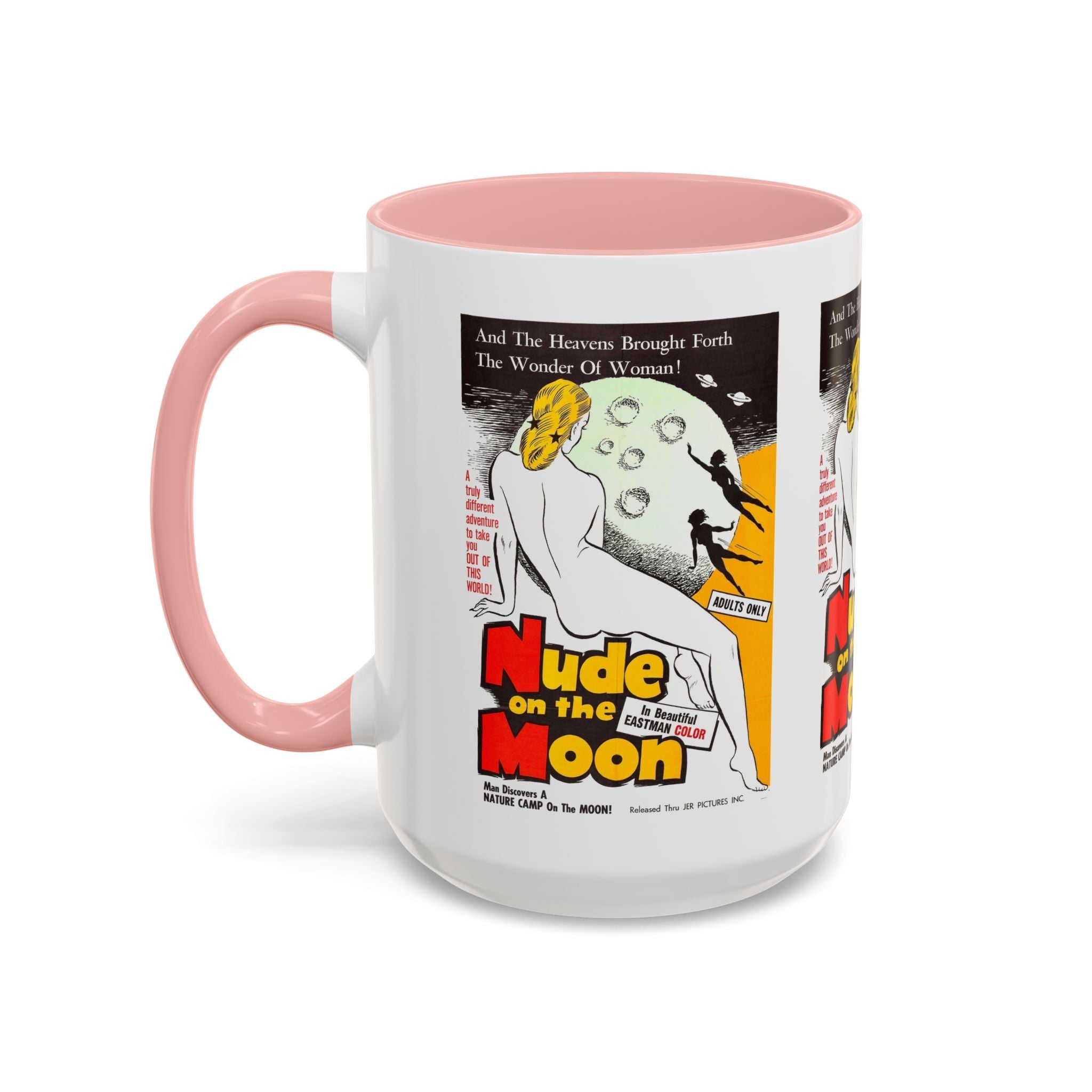 Cult Classic Movie Poster Art Accent Coffee Mug (11, 15oz) - Nude On The Moon 1961 - POPvault