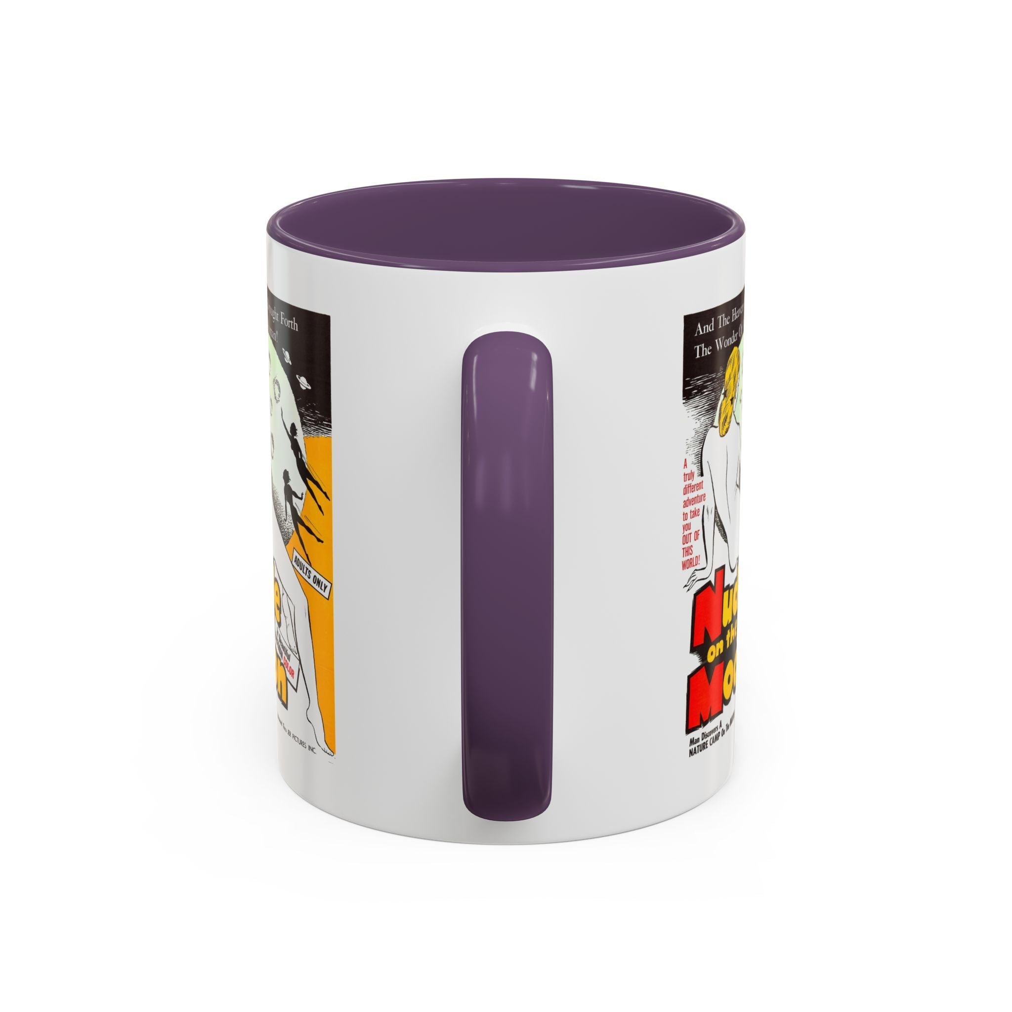 Cult Classic Movie Poster Art Accent Coffee Mug (11, 15oz) - Nude On The Moon 1961 - POPvault