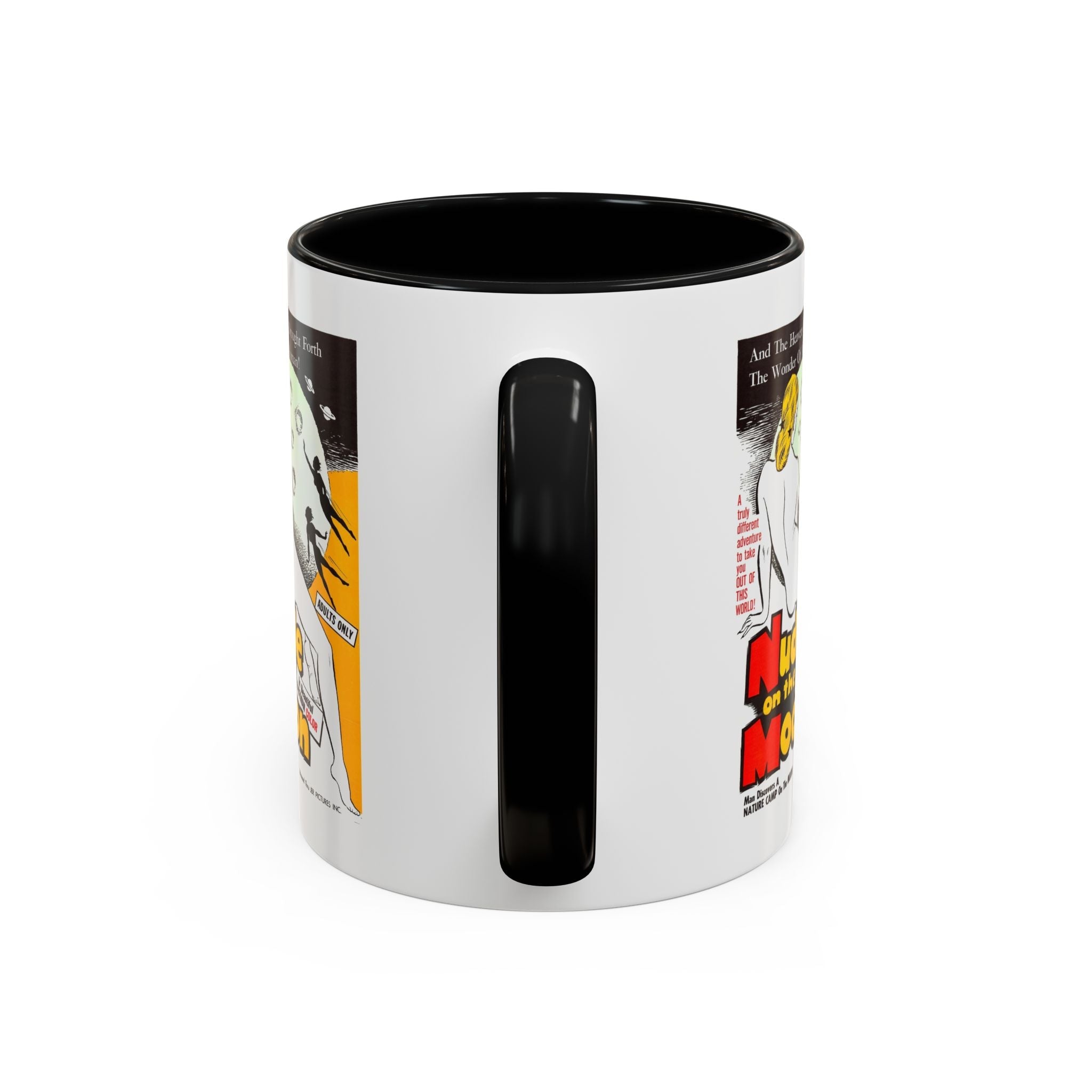 Cult Classic Movie Poster Art Accent Coffee Mug (11, 15oz) - Nude On The Moon 1961 - POPvault