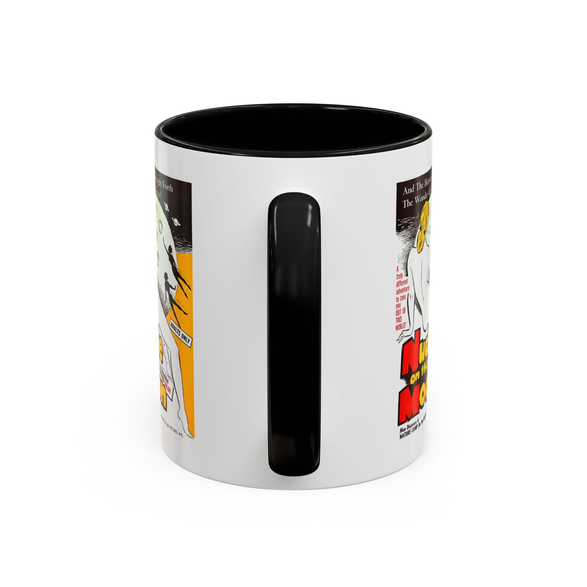 Cult Classic Movie Poster Art Accent Coffee Mug (11, 15oz) - Nude On The Moon 1961 - Mug