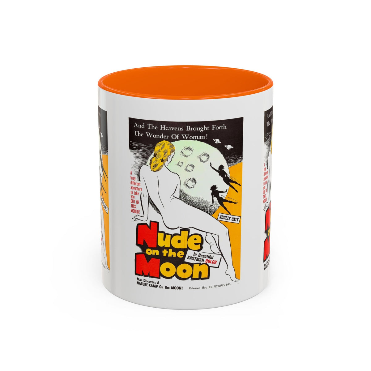 Cult Classic Movie Poster Art Accent Coffee Mug (11, 15oz) - Nude On The Moon 1961 - Mug