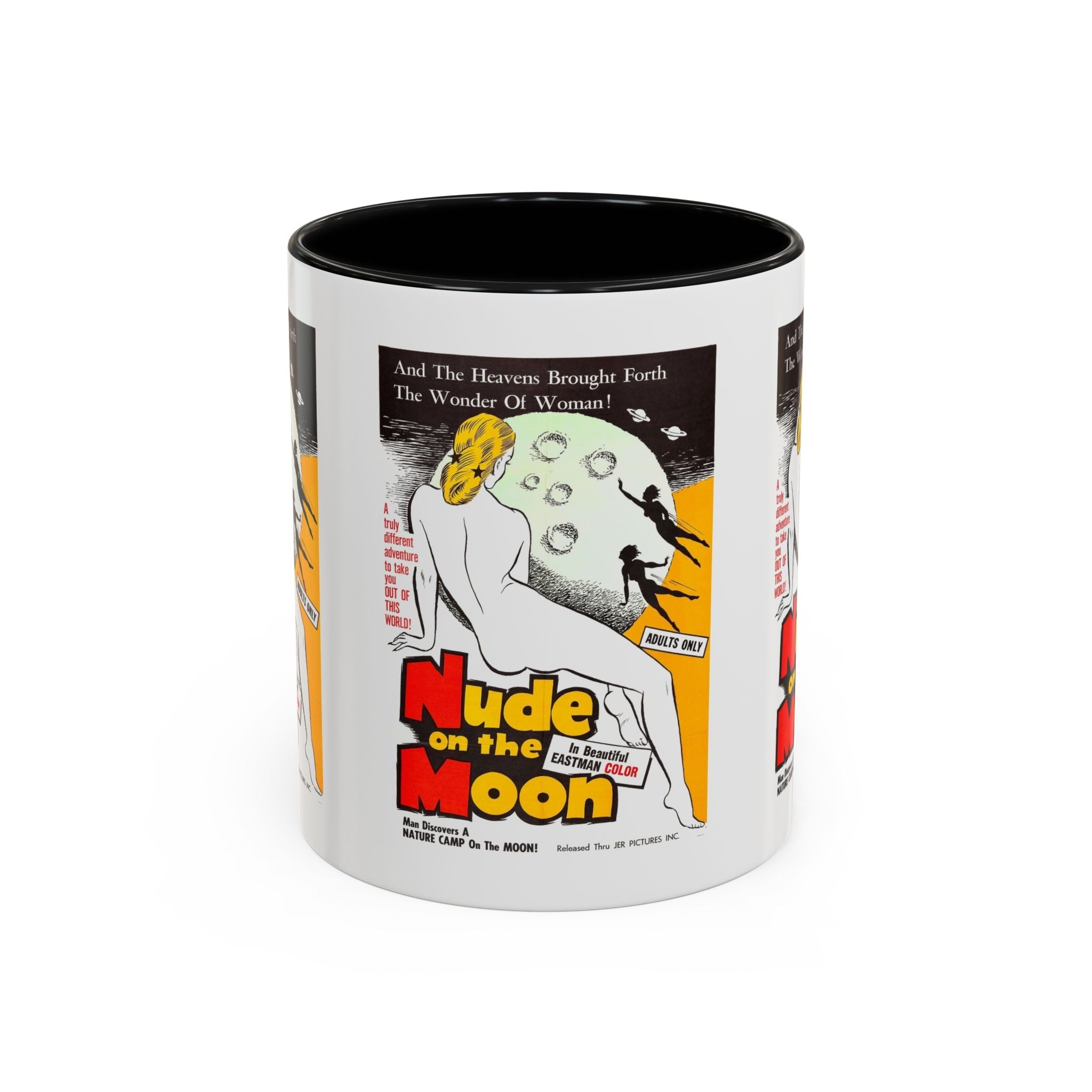 Cult Classic Movie Poster Art Accent Coffee Mug (11, 15oz) - Nude On The Moon 1961 - POPvault