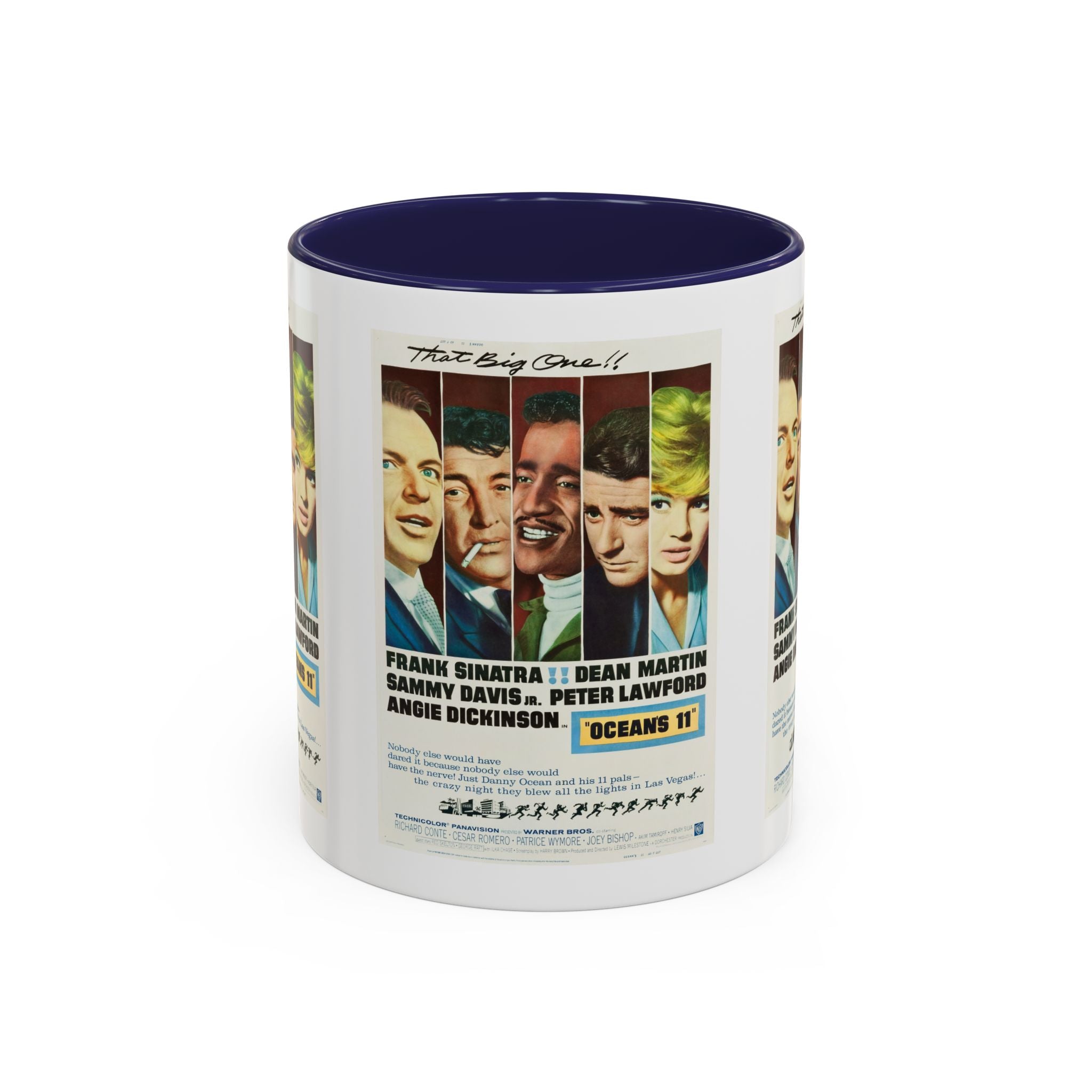 Cult Classic Movie Poster Art Accent Coffee Mug (11, 15oz) - Oceans 11 1960 - POPvault