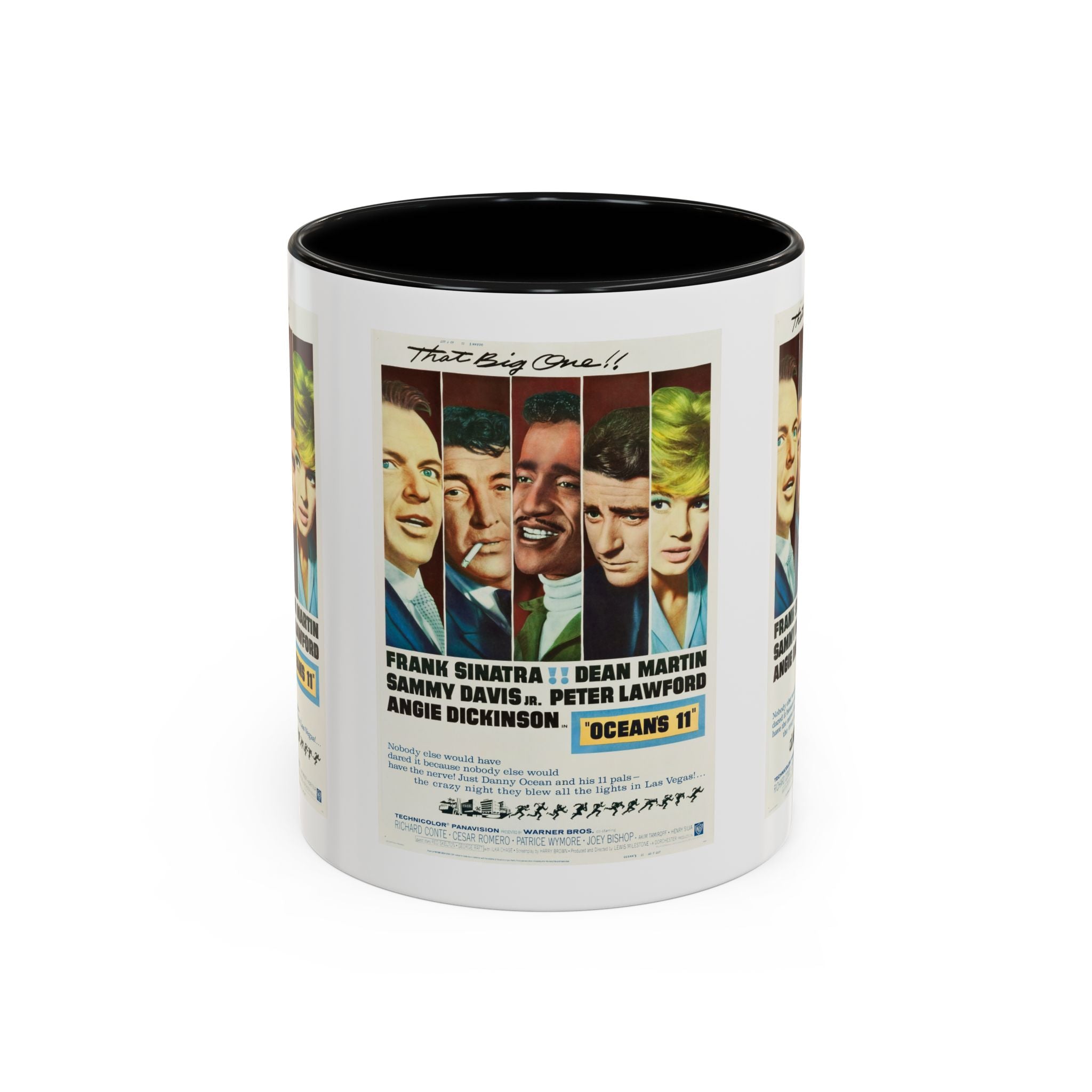 Cult Classic Movie Poster Art Accent Coffee Mug (11, 15oz) - Oceans 11 1960 - POPvault
