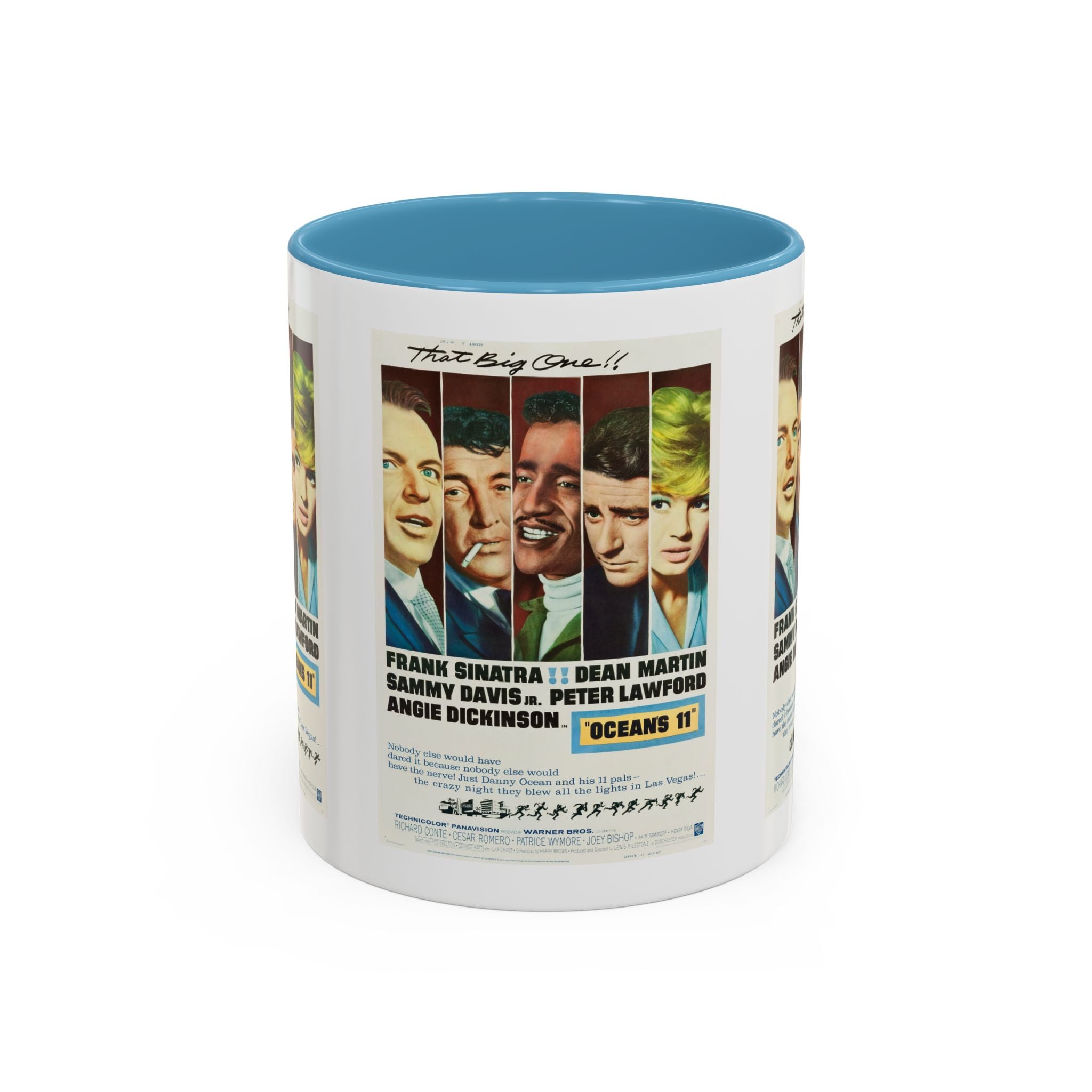 Cult Classic Movie Poster Art Accent Coffee Mug (11, 15oz) - Oceans 11 1960 - POPvault