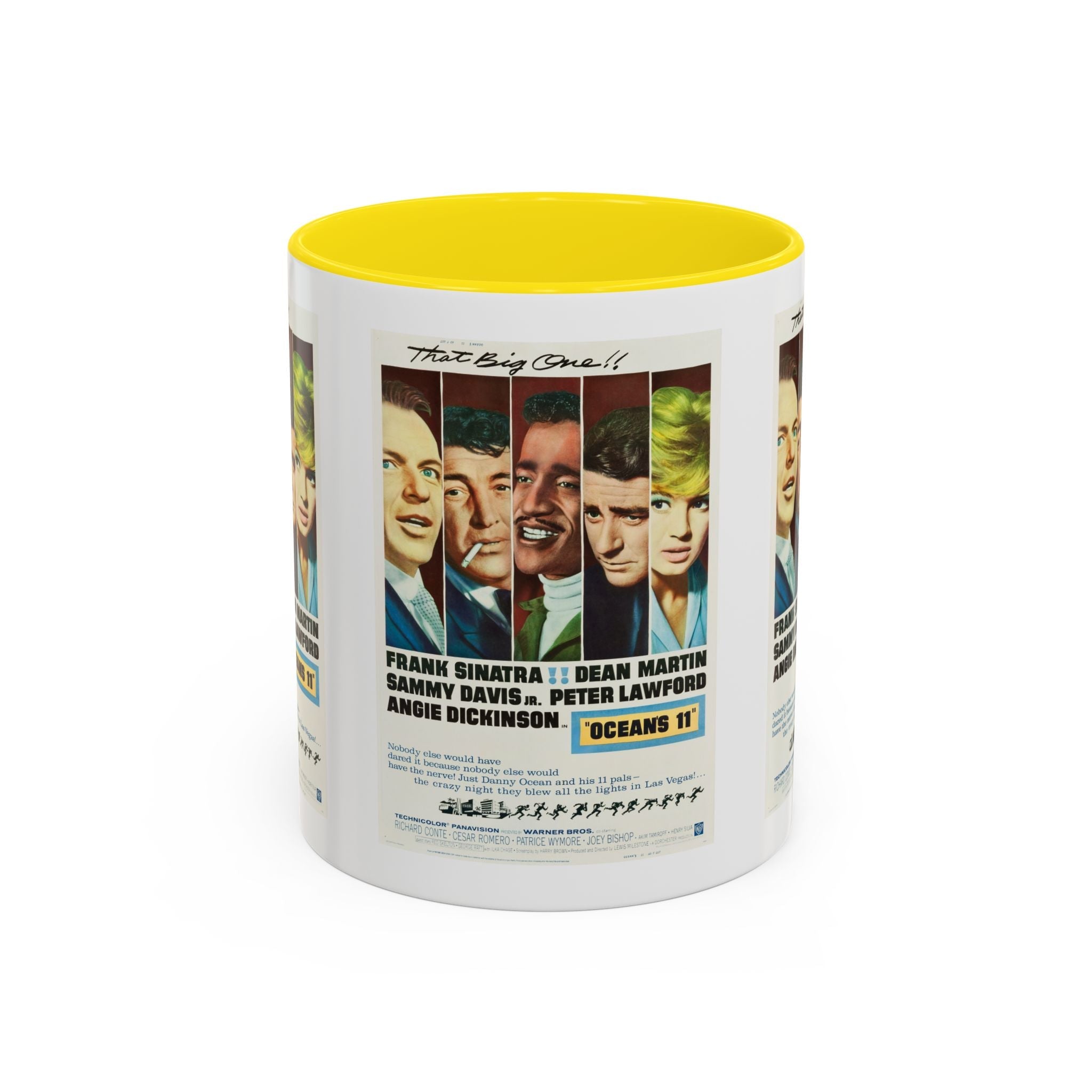 Cult Classic Movie Poster Art Accent Coffee Mug (11, 15oz) - Oceans 11 1960 - POPvault