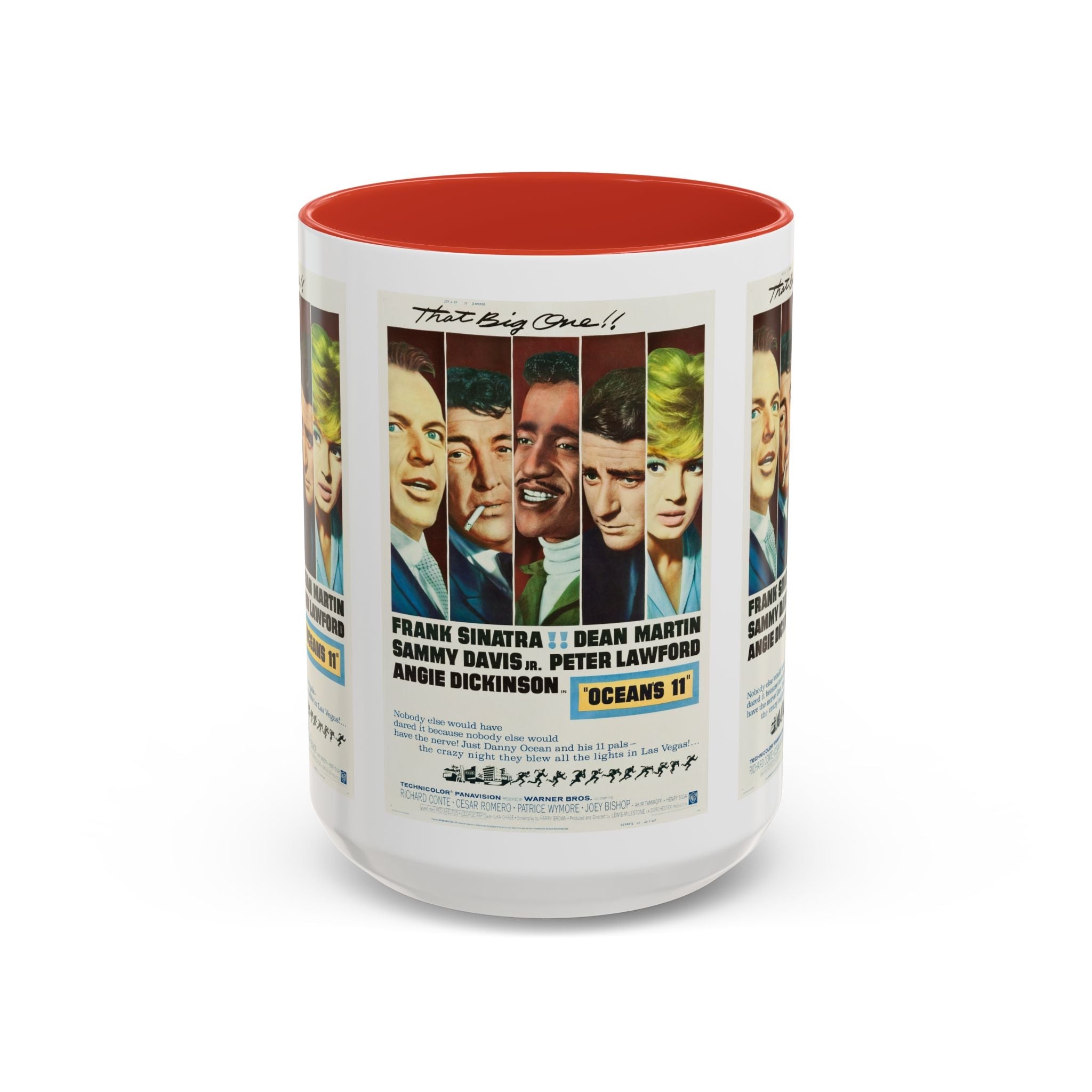Cult Classic Movie Poster Art Accent Coffee Mug (11, 15oz) - Oceans 11 1960 - POPvault