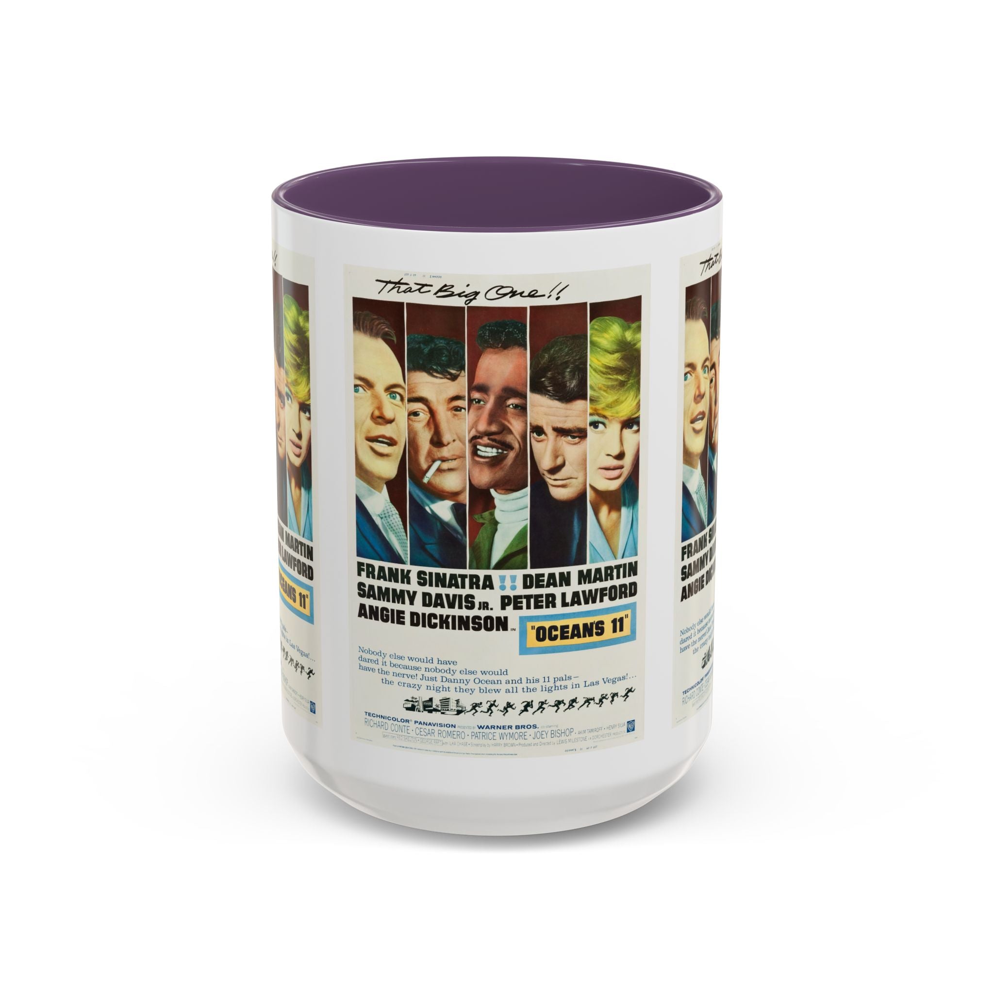 Cult Classic Movie Poster Art Accent Coffee Mug (11, 15oz) - Oceans 11 1960 - POPvault
