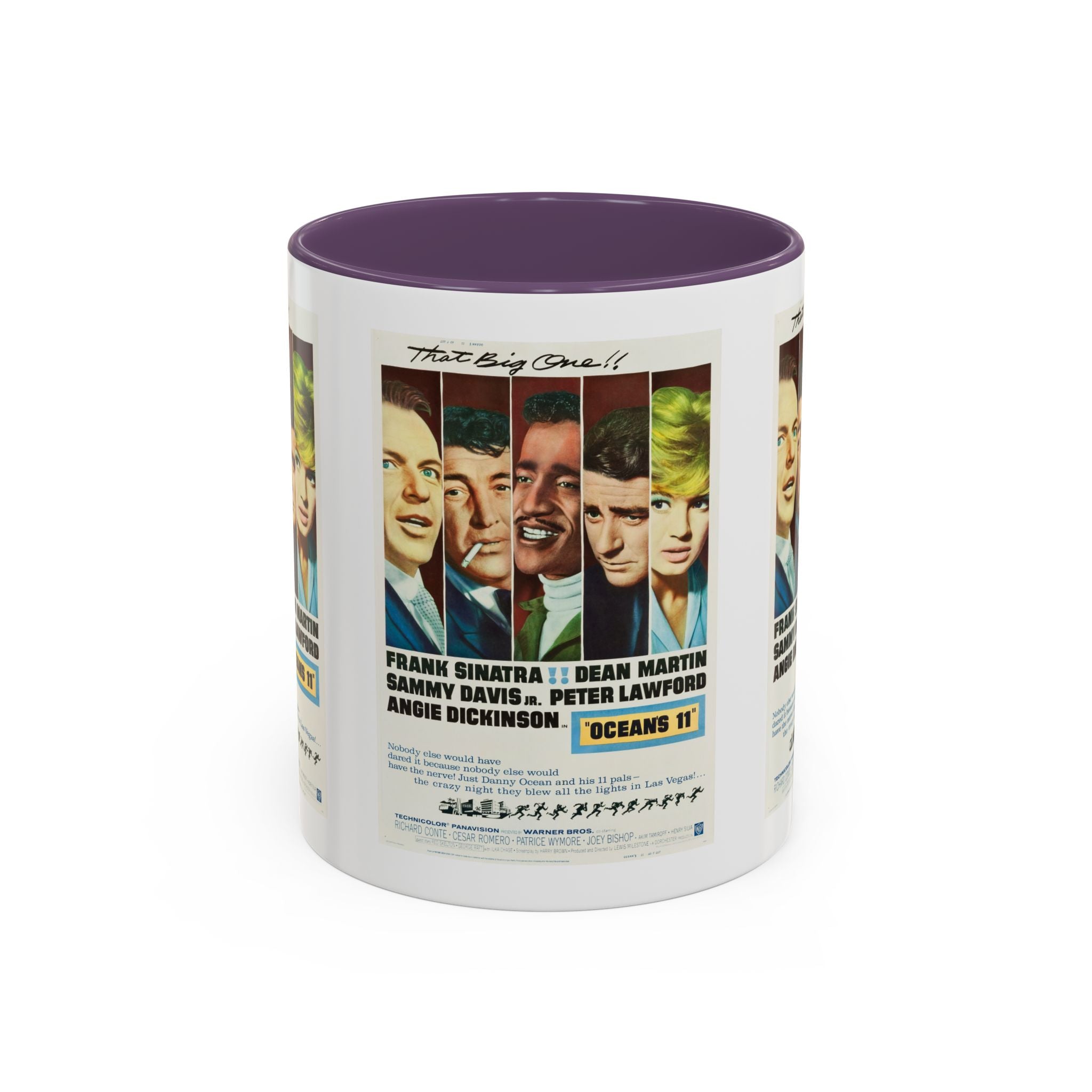 Cult Classic Movie Poster Art Accent Coffee Mug (11, 15oz) - Oceans 11 1960 - POPvault