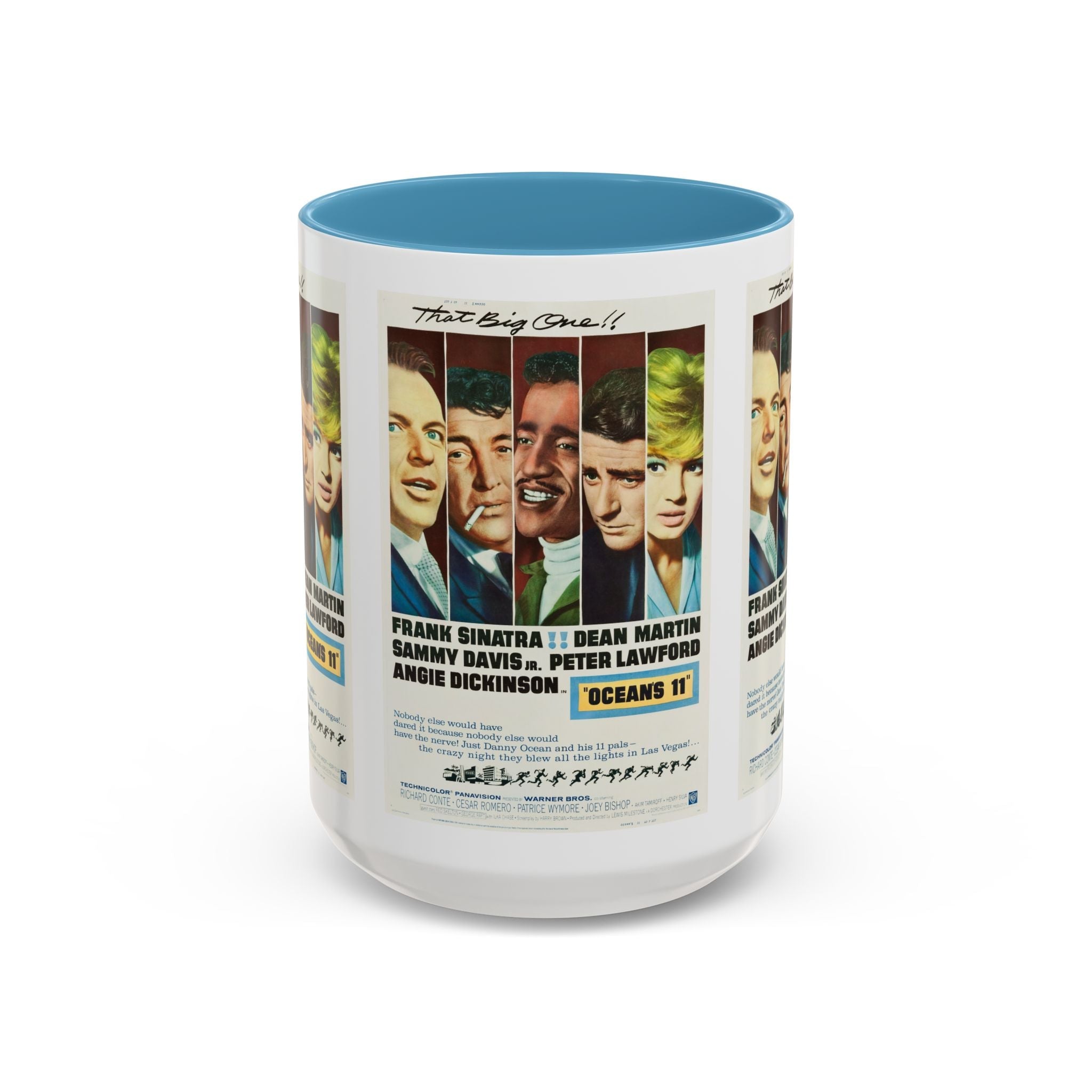 Cult Classic Movie Poster Art Accent Coffee Mug (11, 15oz) - Oceans 11 1960 - POPvault