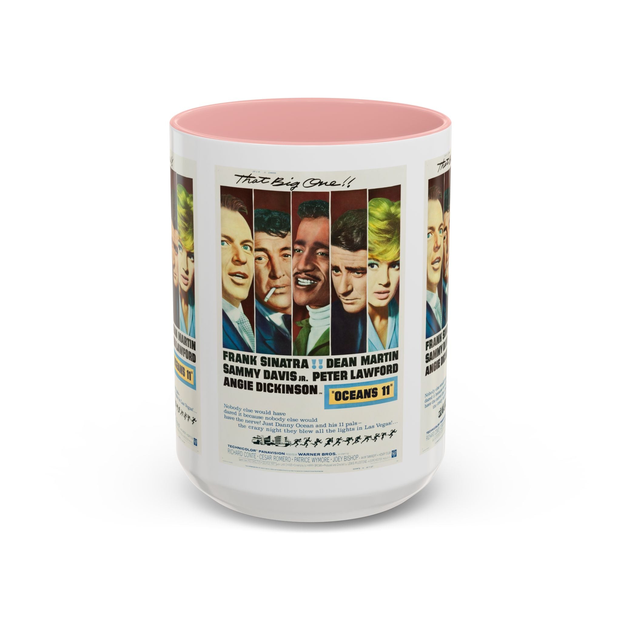 Cult Classic Movie Poster Art Accent Coffee Mug (11, 15oz) - Oceans 11 1960 - POPvault