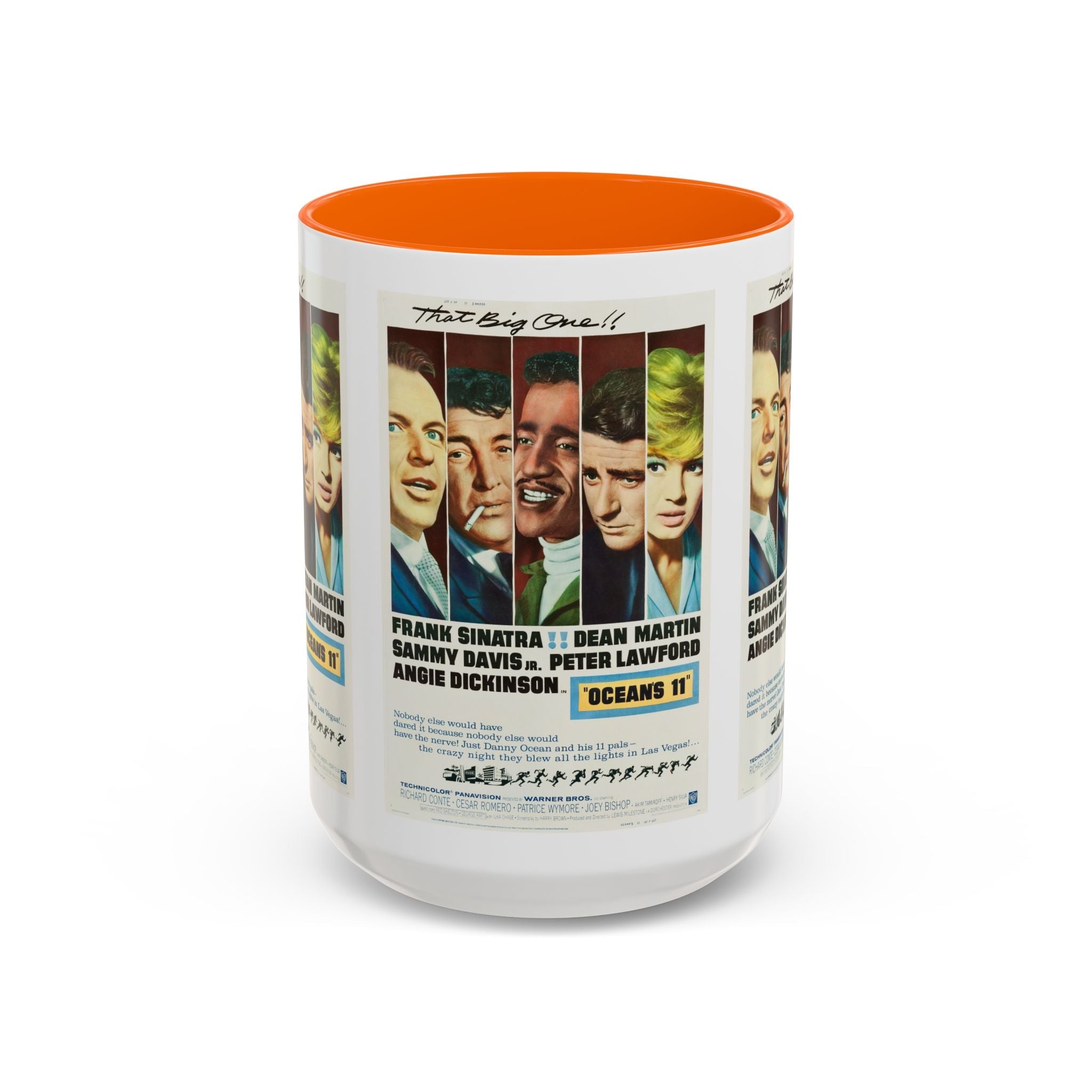Cult Classic Movie Poster Art Accent Coffee Mug (11, 15oz) - Oceans 11 1960 - POPvault