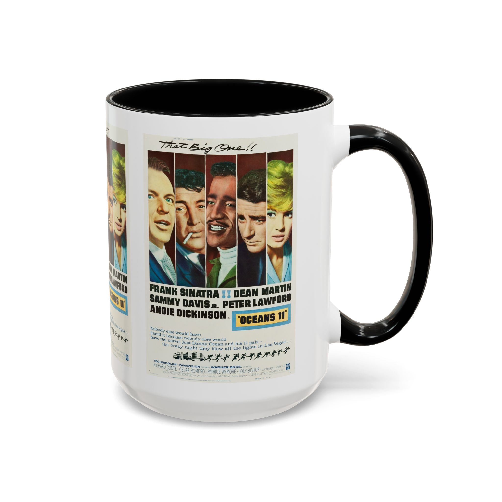 Cult Classic Movie Poster Art Accent Coffee Mug (11, 15oz) - Oceans 11 1960 - POPvault
