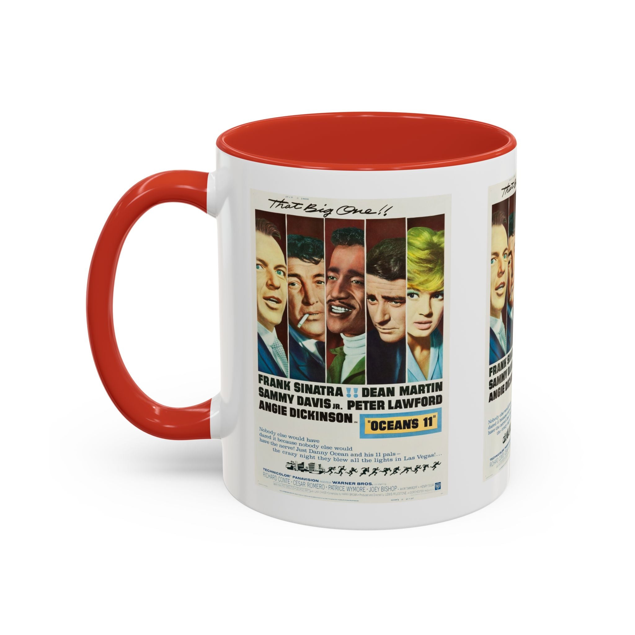 Cult Classic Movie Poster Art Accent Coffee Mug (11, 15oz) - Oceans 11 1960 - POPvault