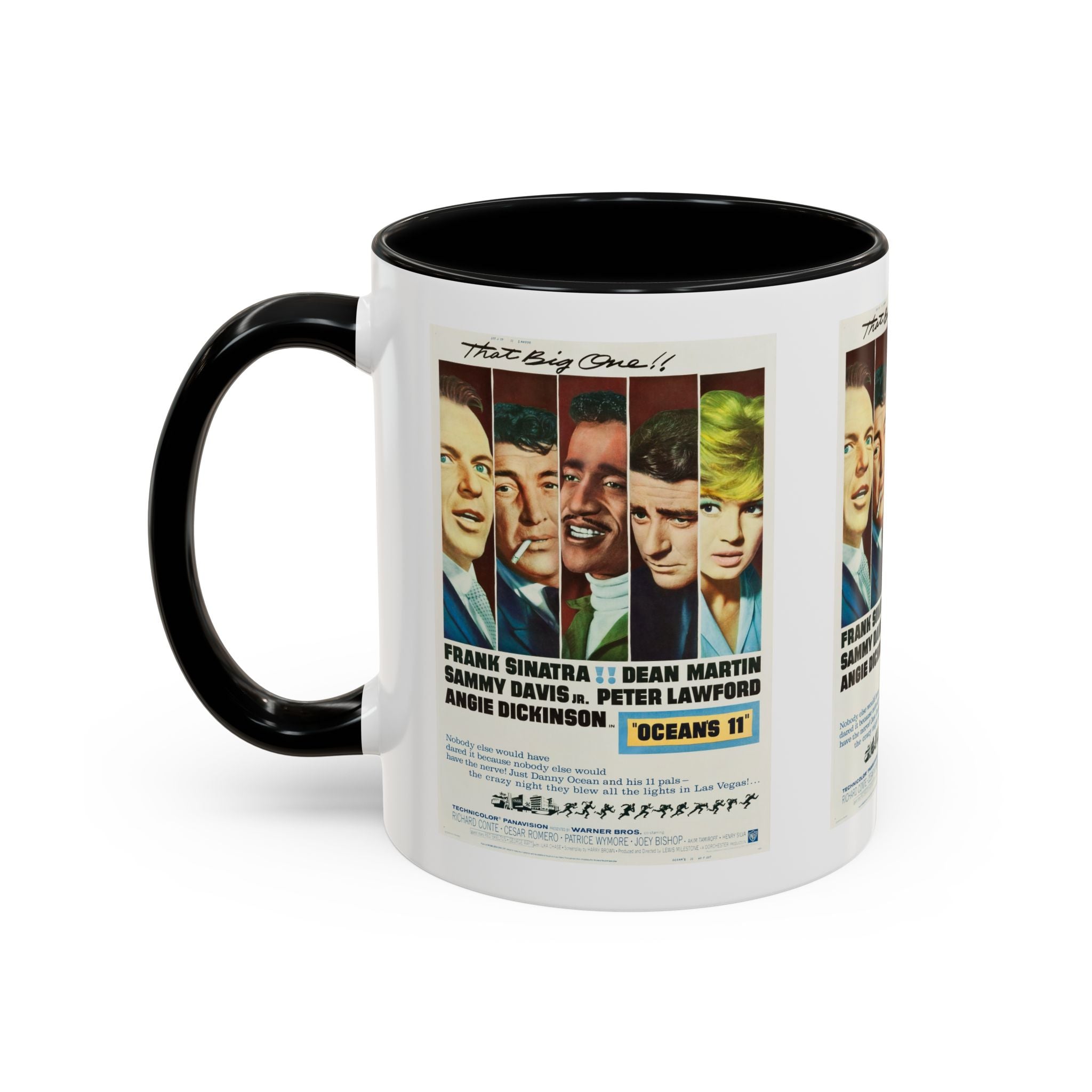 Cult Classic Movie Poster Art Accent Coffee Mug (11, 15oz) - Oceans 11 1960 - POPvault