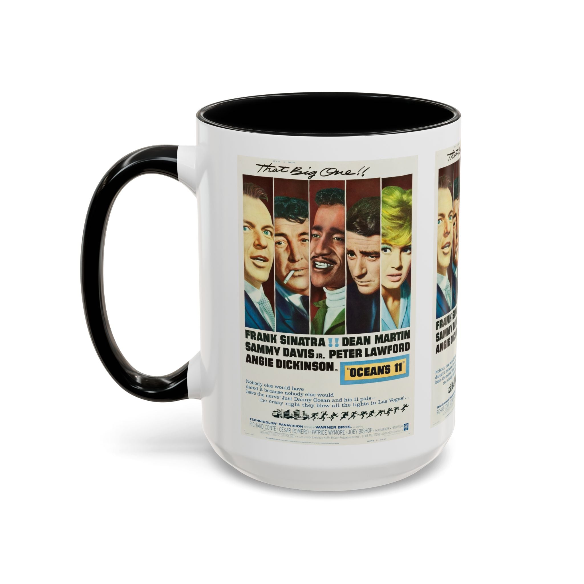 Cult Classic Movie Poster Art Accent Coffee Mug (11, 15oz) - Oceans 11 1960 - POPvault