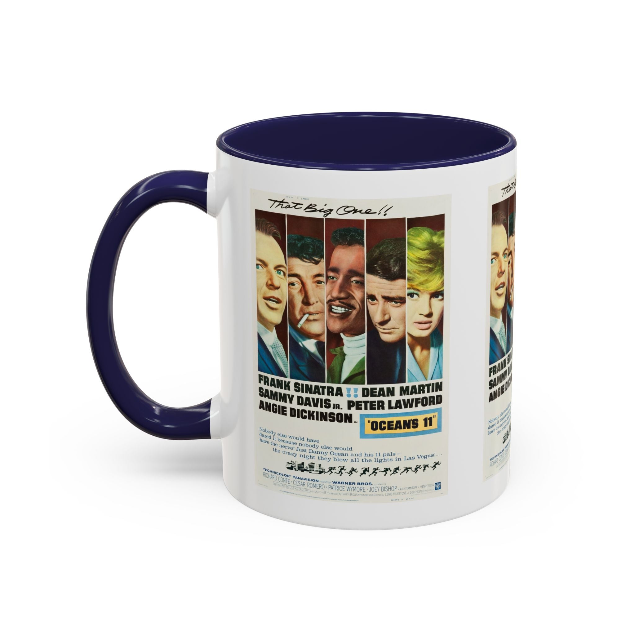 Cult Classic Movie Poster Art Accent Coffee Mug (11, 15oz) - Oceans 11 1960 - POPvault