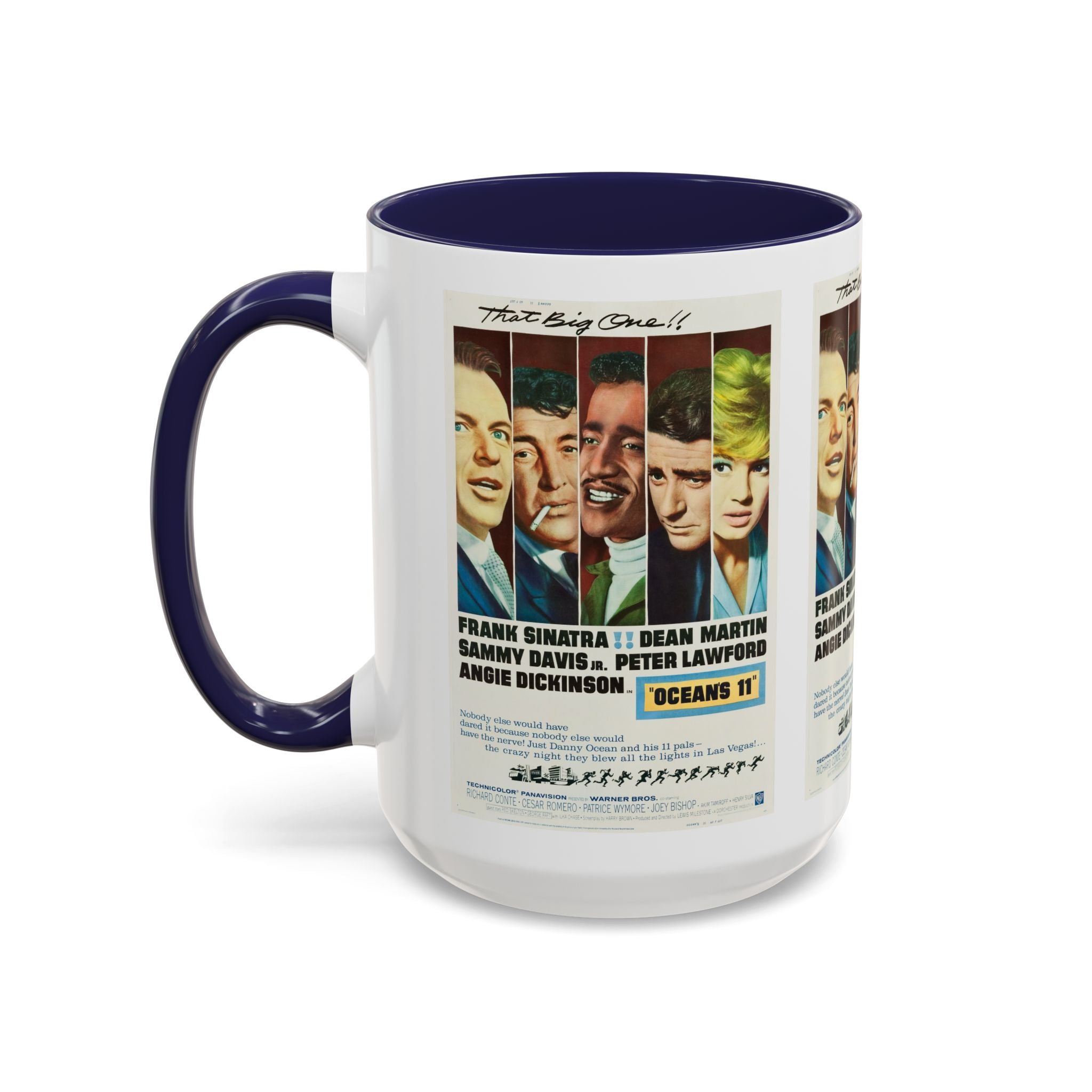 Cult Classic Movie Poster Art Accent Coffee Mug (11, 15oz) - Oceans 11 1960 - POPvault