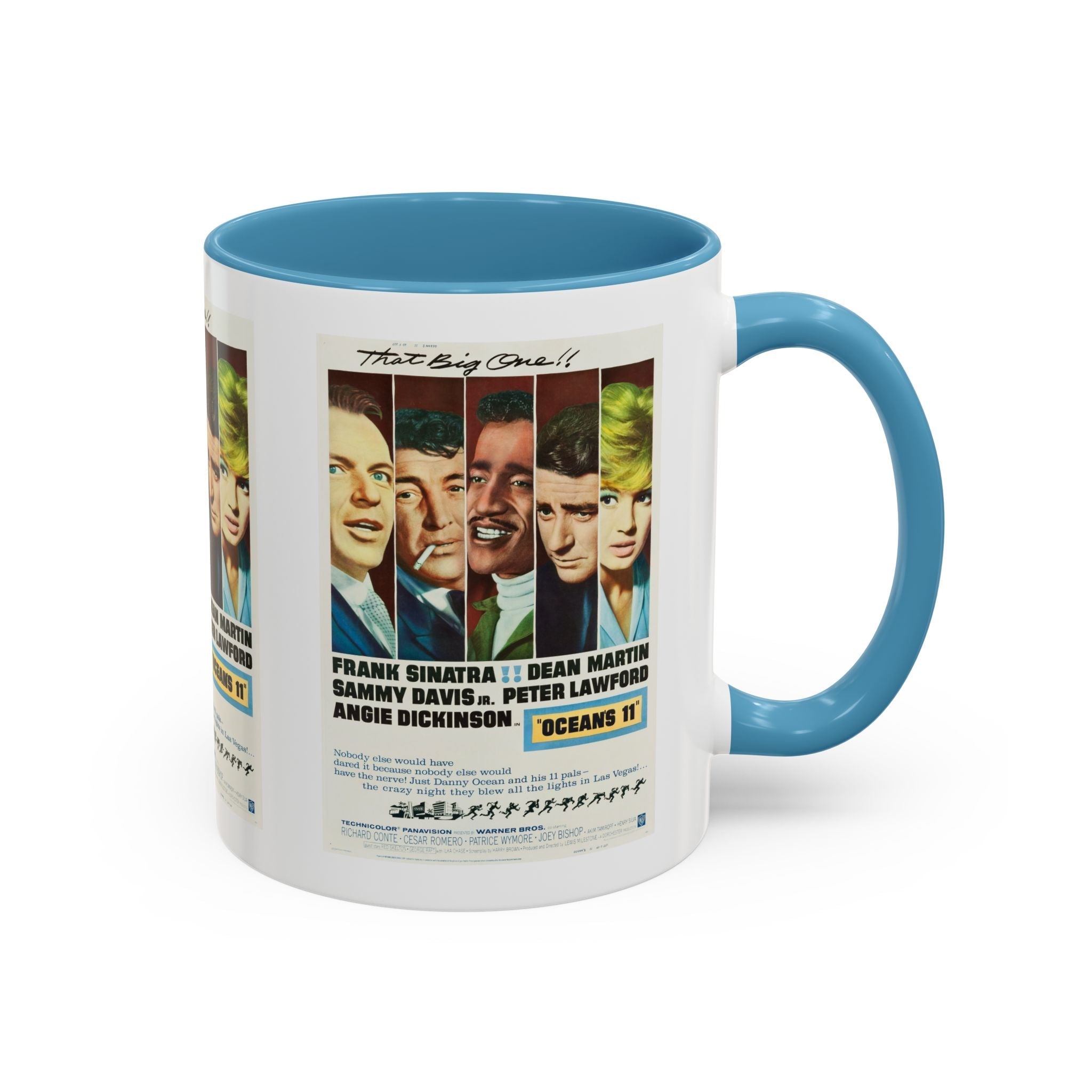 Cult Classic Movie Poster Art Accent Coffee Mug (11, 15oz) - Oceans 11 1960 - POPvault