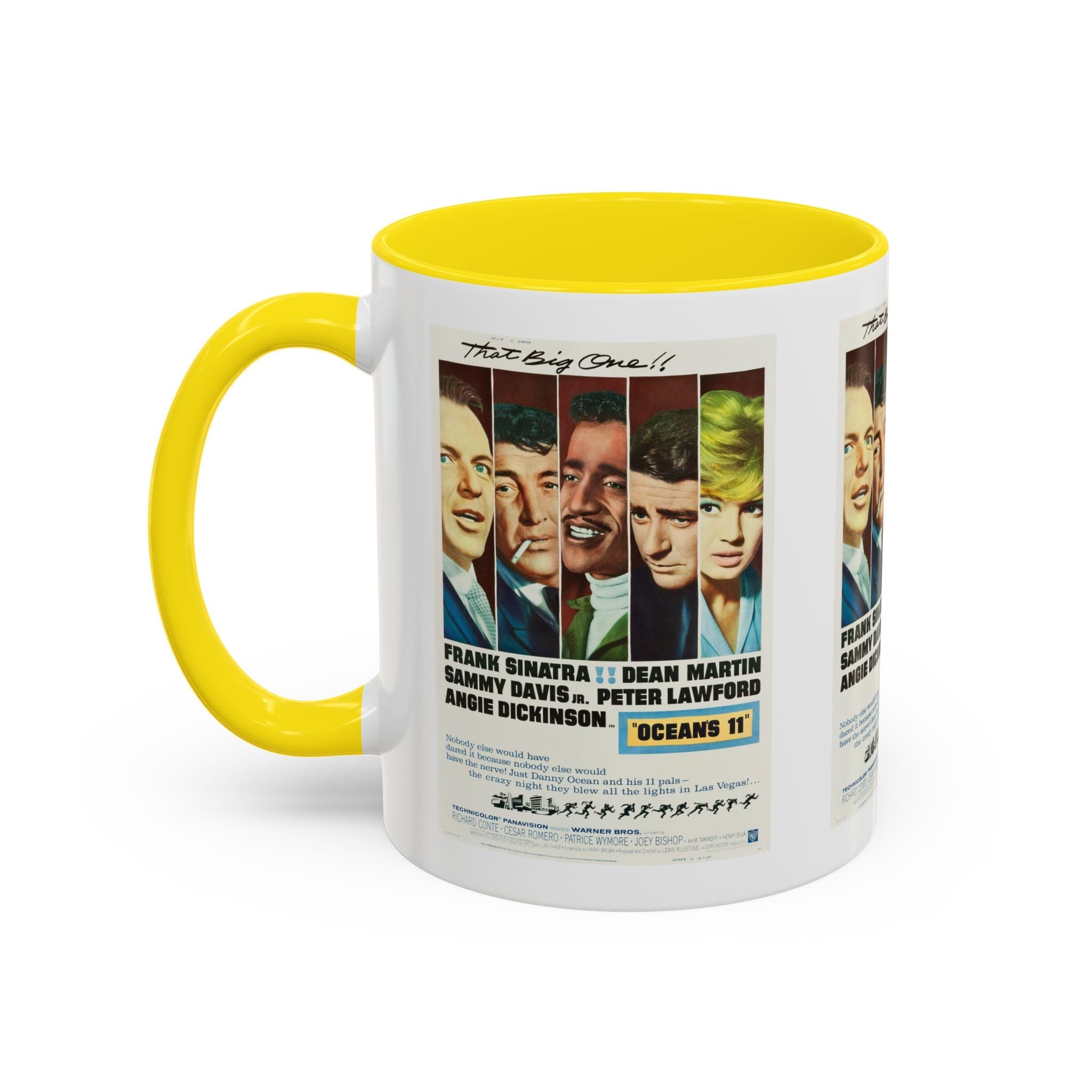 Cult Classic Movie Poster Art Accent Coffee Mug (11, 15oz) - Oceans 11 1960 - POPvault
