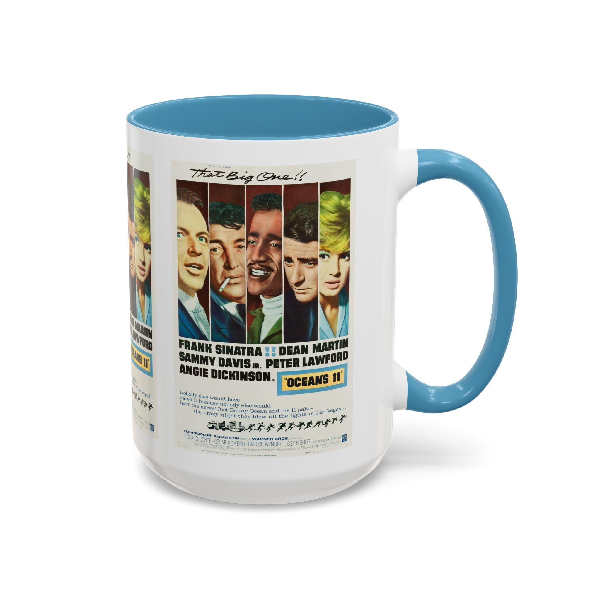 Cult Classic Movie Poster Art Accent Coffee Mug (11, 15oz) - Oceans 11 1960 - POPvault