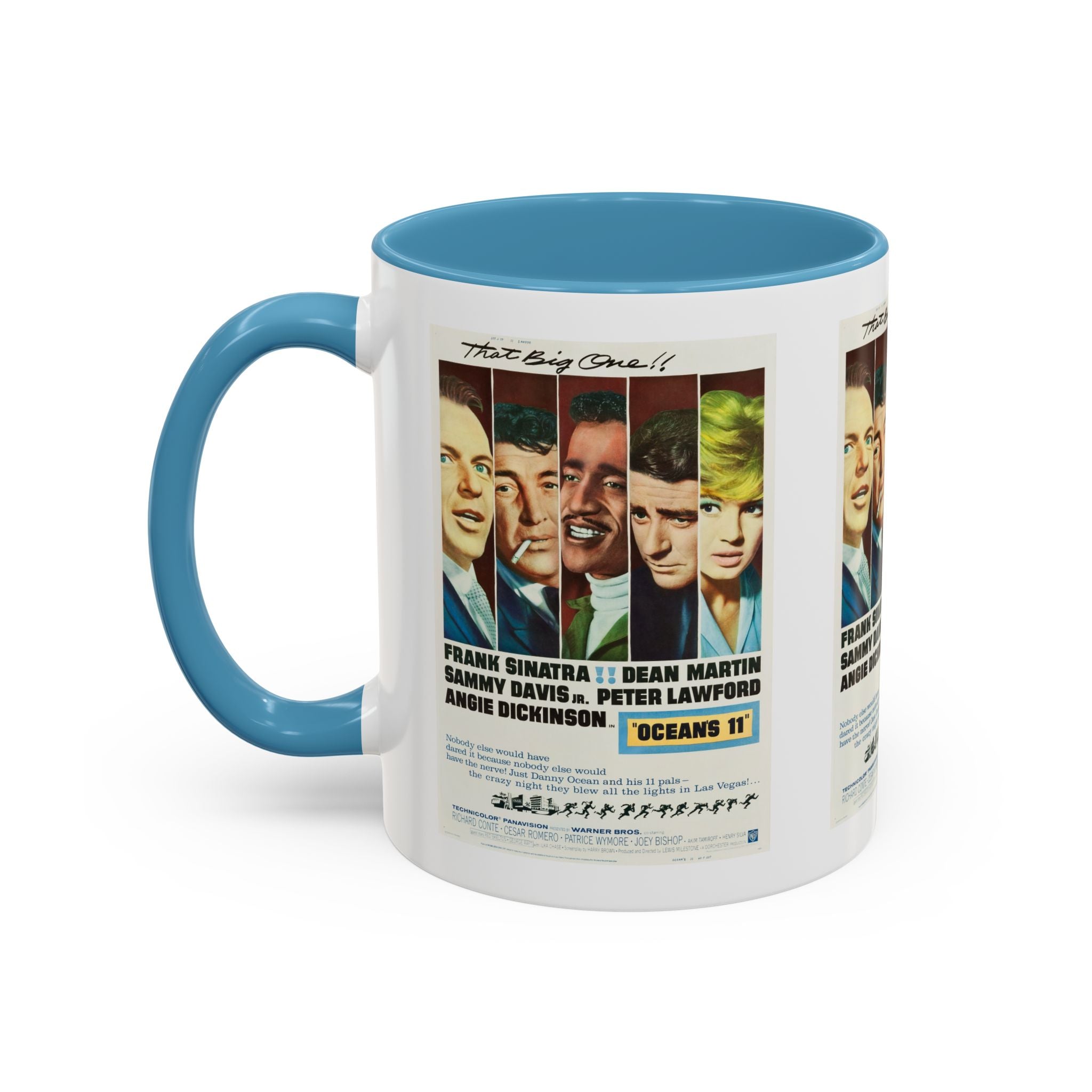 Cult Classic Movie Poster Art Accent Coffee Mug (11, 15oz) - Oceans 11 1960 - POPvault