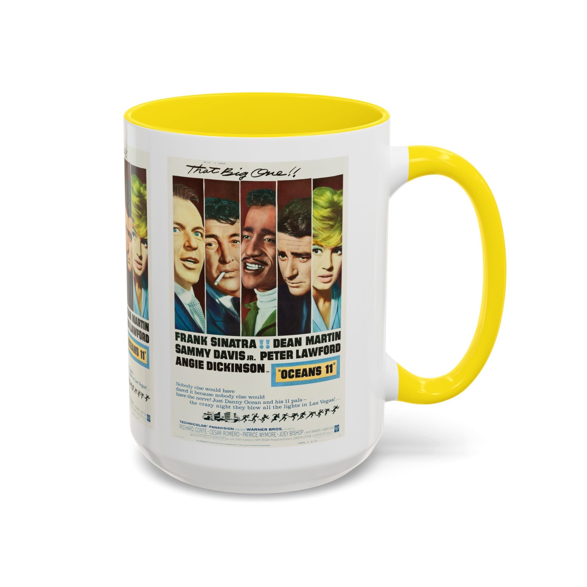 Cult Classic Movie Poster Art Accent Coffee Mug (11, 15oz) - Oceans 11 1960 - POPvault