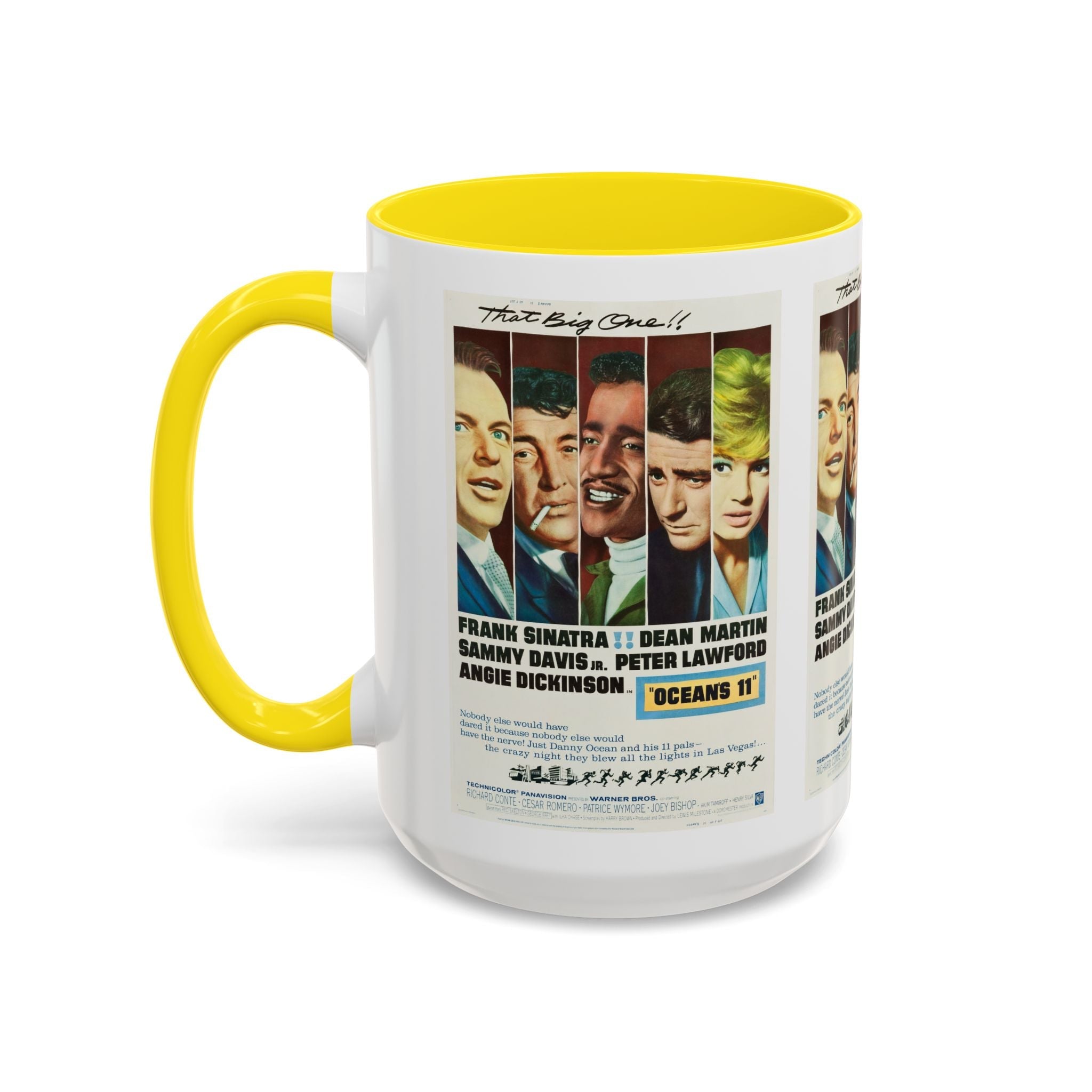 Cult Classic Movie Poster Art Accent Coffee Mug (11, 15oz) - Oceans 11 1960 - POPvault