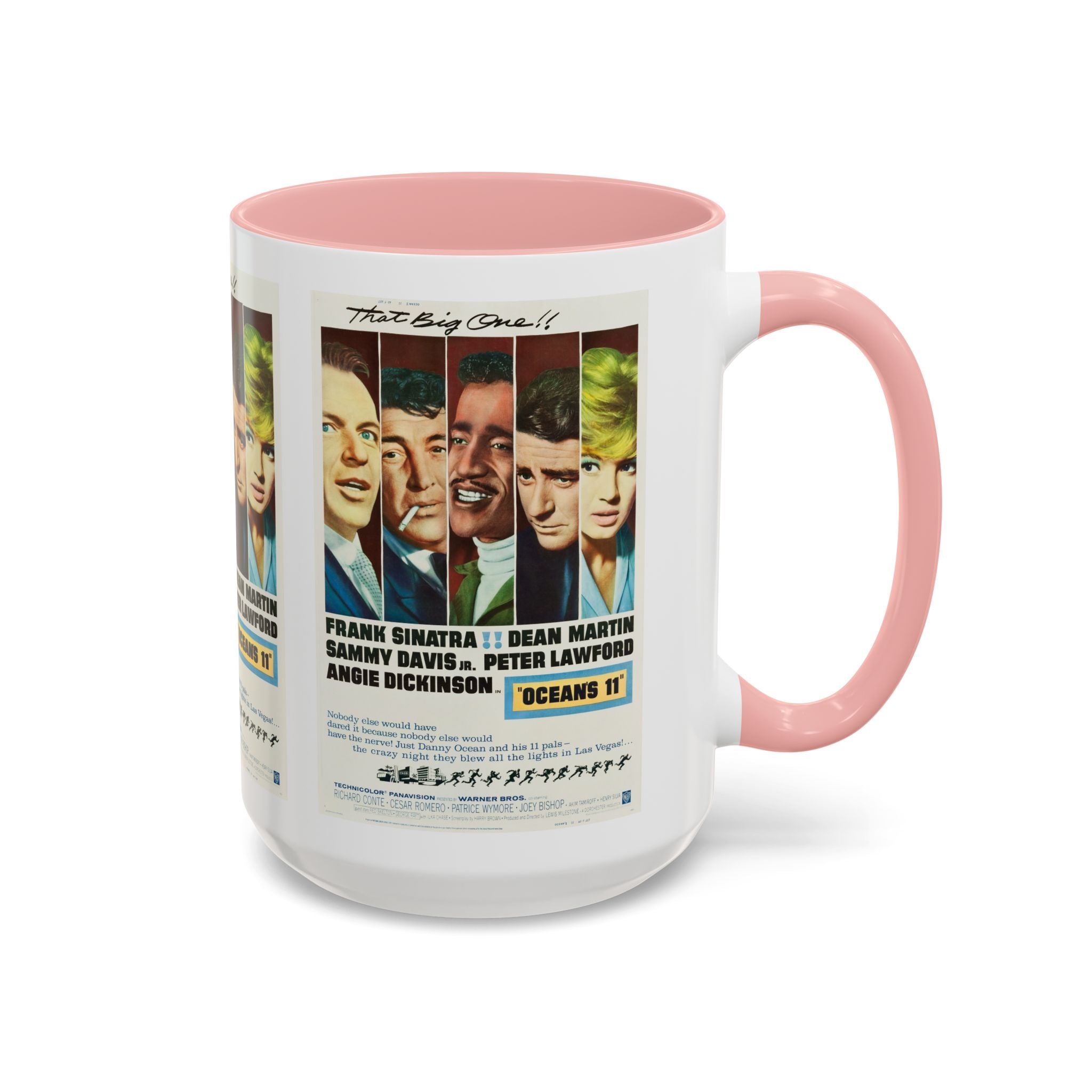 Cult Classic Movie Poster Art Accent Coffee Mug (11, 15oz) - Oceans 11 1960 - POPvault