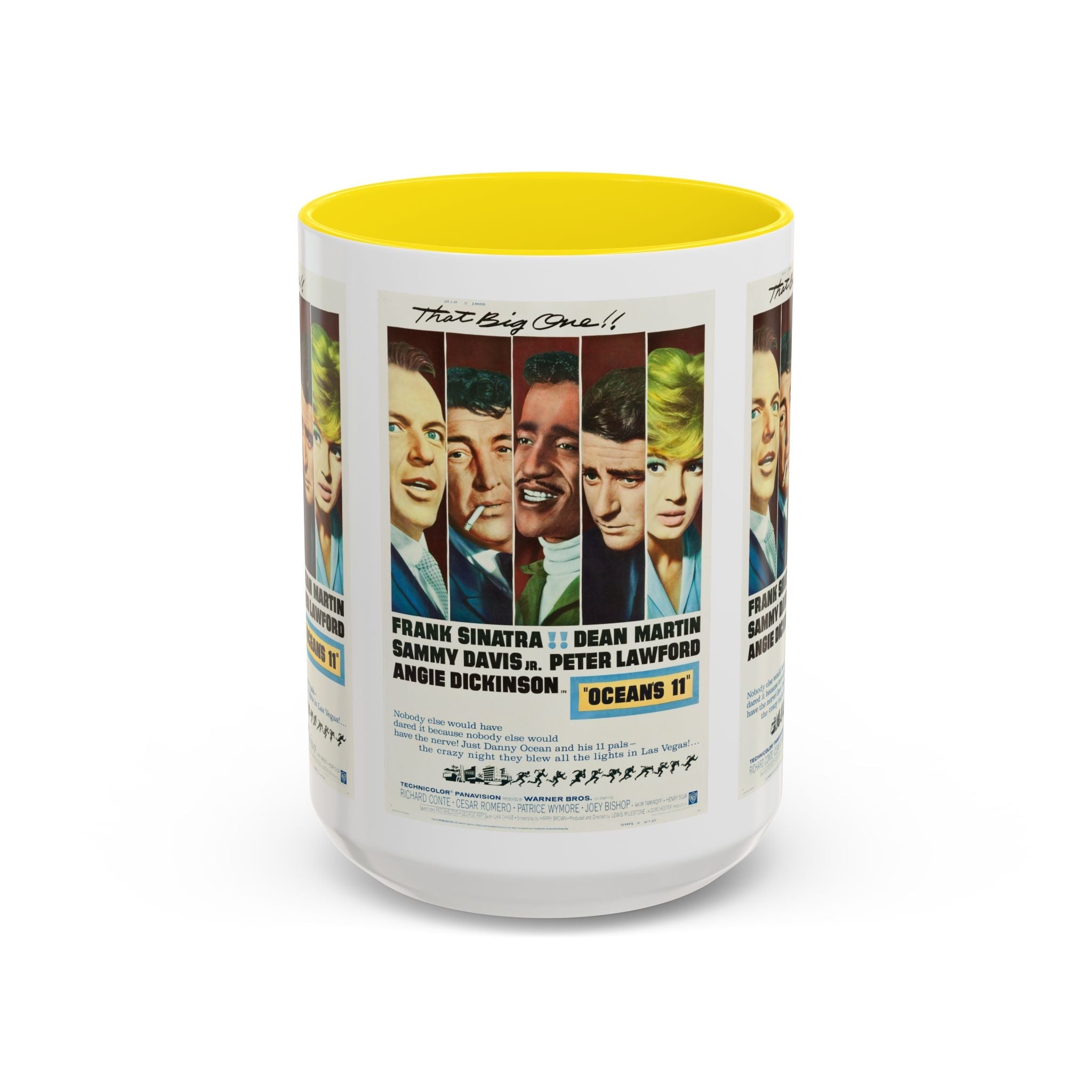 Cult Classic Movie Poster Art Accent Coffee Mug (11, 15oz) - Oceans 11 1960 - POPvault