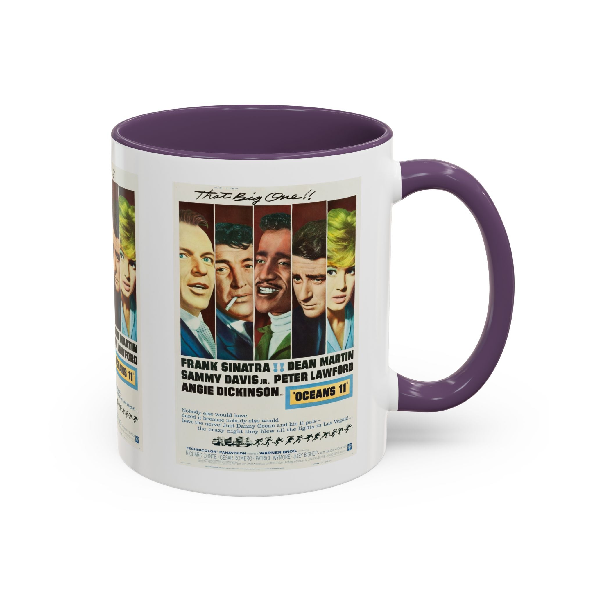 Cult Classic Movie Poster Art Accent Coffee Mug (11, 15oz) - Oceans 11 1960 - POPvault