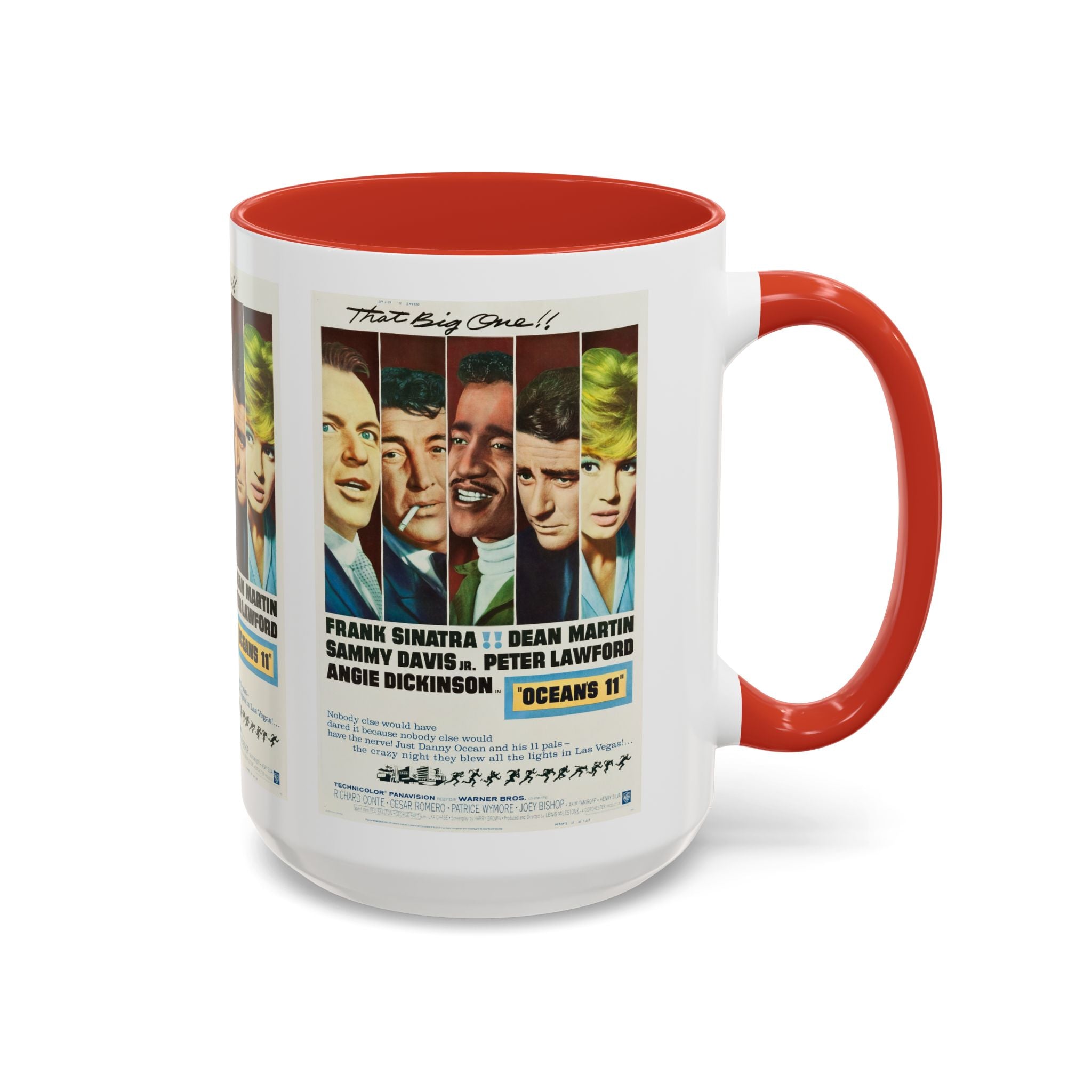 Cult Classic Movie Poster Art Accent Coffee Mug (11, 15oz) - Oceans 11 1960 - POPvault