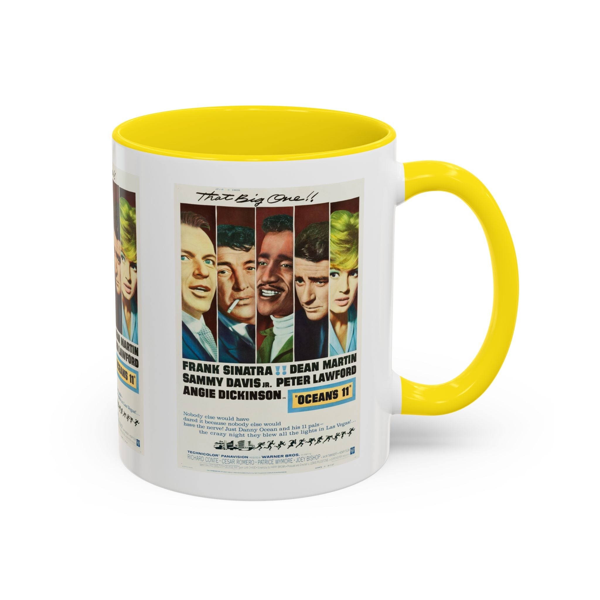 Cult Classic Movie Poster Art Accent Coffee Mug (11, 15oz) - Oceans 11 1960 - POPvault