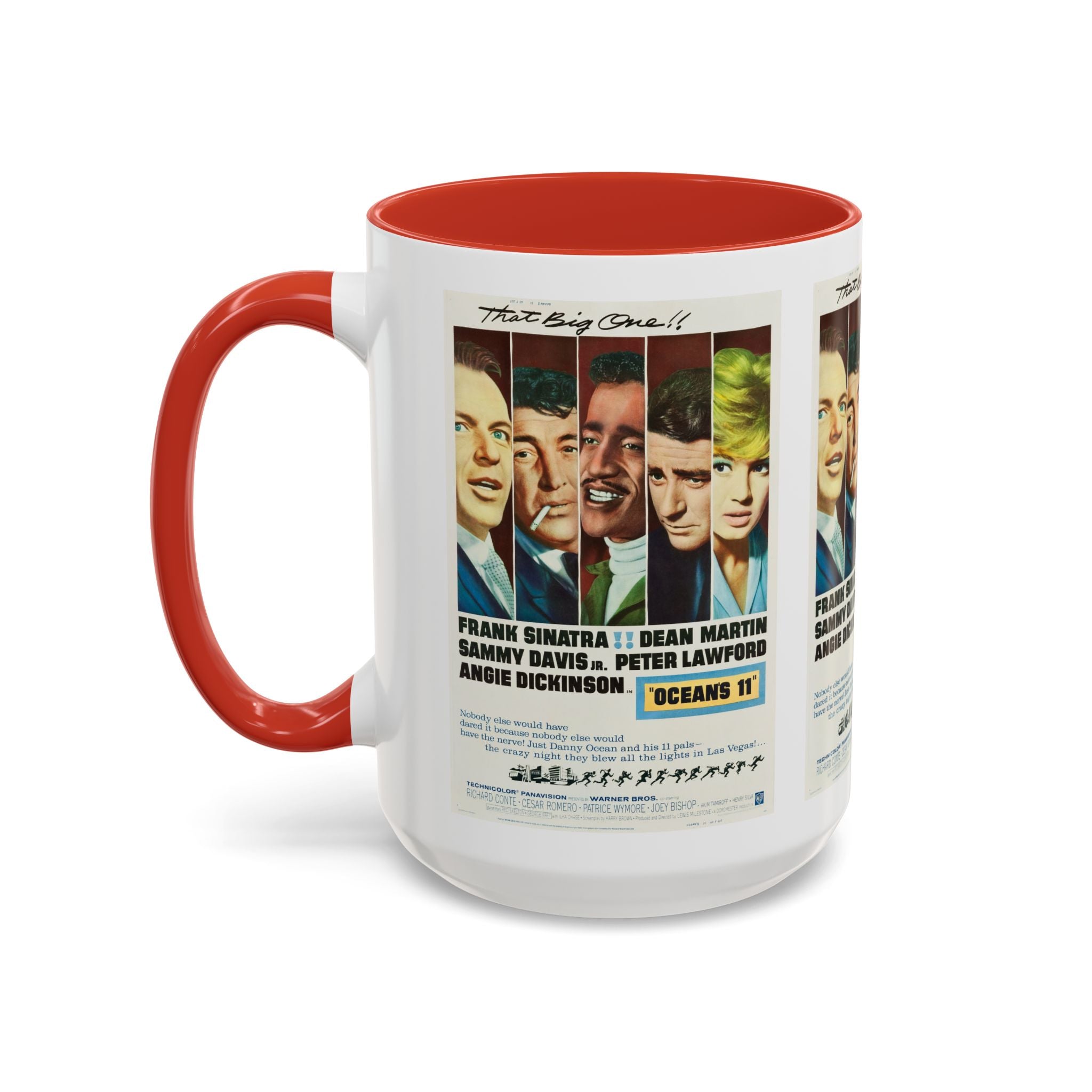 Cult Classic Movie Poster Art Accent Coffee Mug (11, 15oz) - Oceans 11 1960 - POPvault