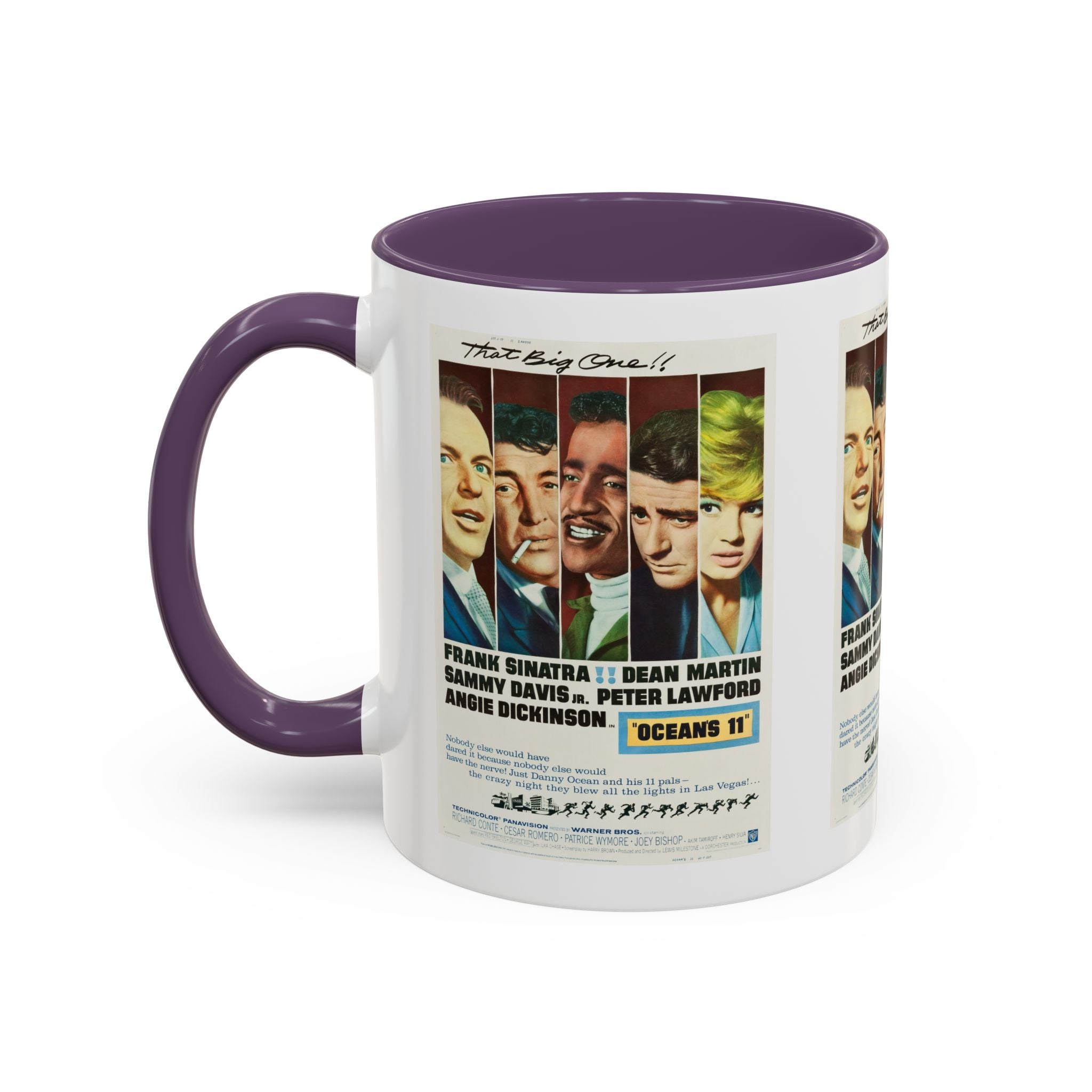 Cult Classic Movie Poster Art Accent Coffee Mug (11, 15oz) - Oceans 11 1960 - POPvault