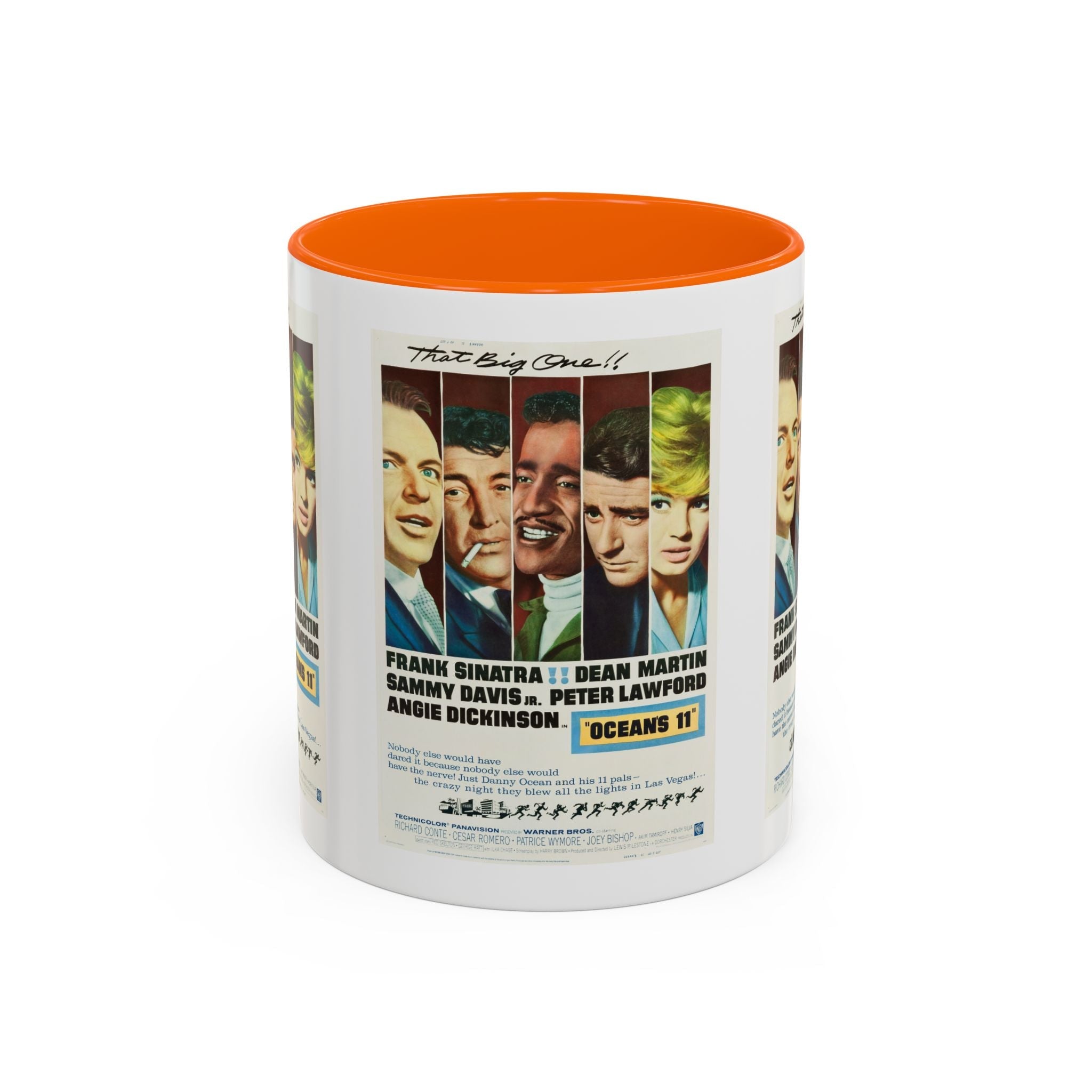 Cult Classic Movie Poster Art Accent Coffee Mug (11, 15oz) - Oceans 11 1960 - POPvault