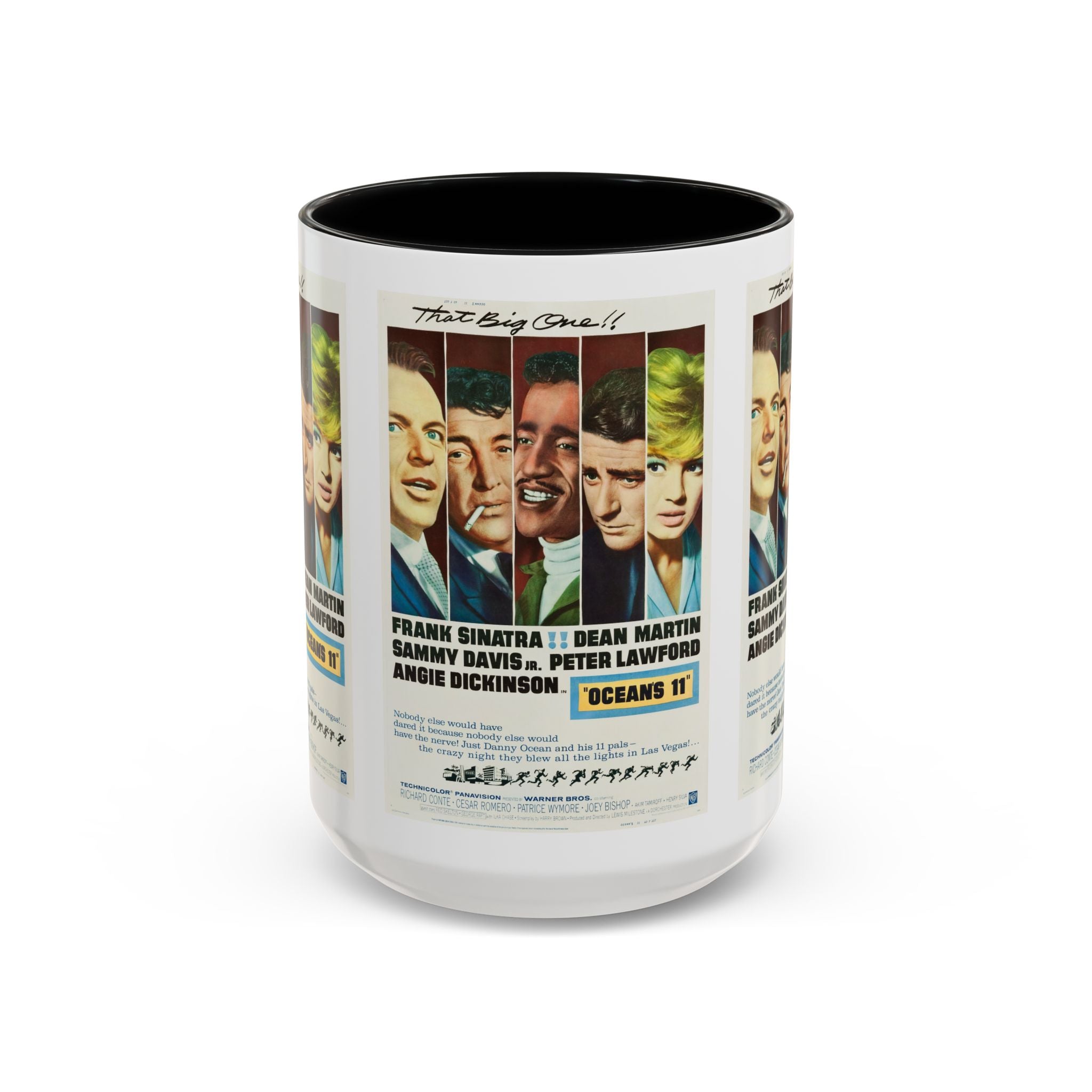 Cult Classic Movie Poster Art Accent Coffee Mug (11, 15oz) - Oceans 11 1960 - POPvault