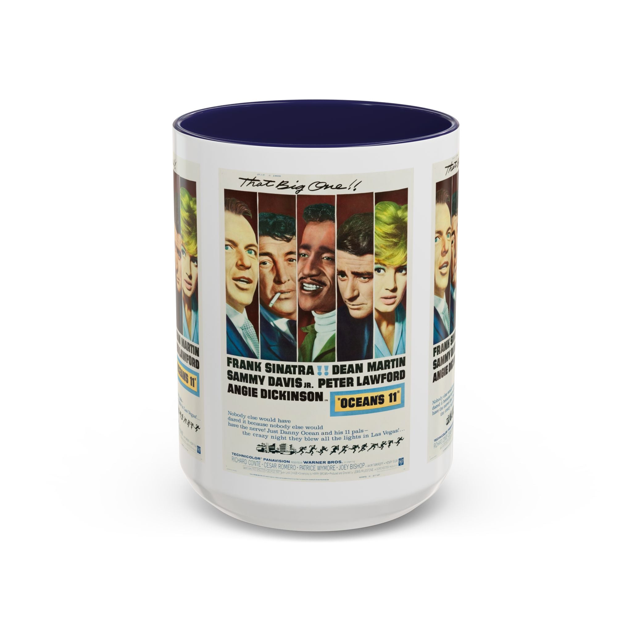 Cult Classic Movie Poster Art Accent Coffee Mug (11, 15oz) - Oceans 11 1960 - POPvault