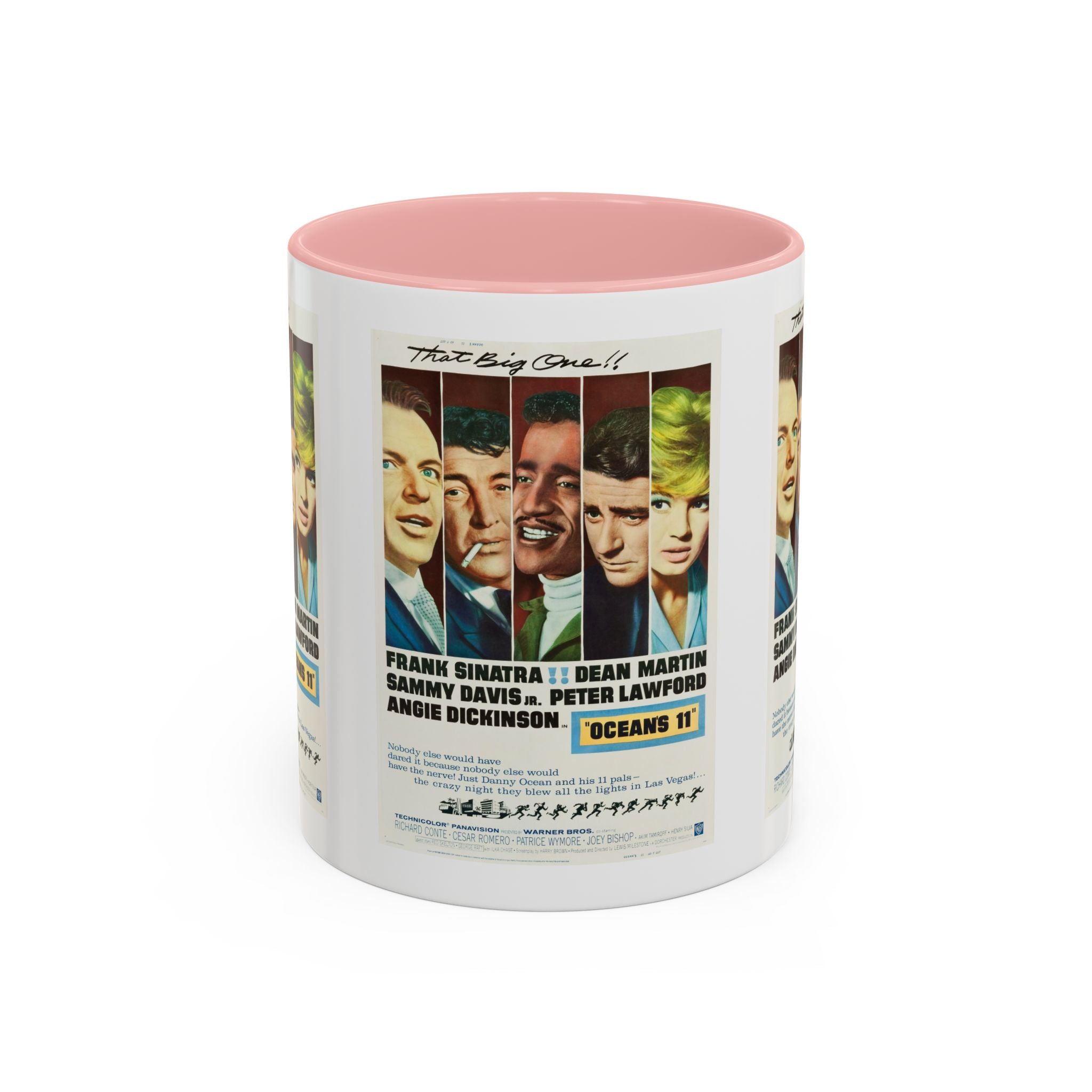 Cult Classic Movie Poster Art Accent Coffee Mug (11, 15oz) - Oceans 11 1960 - POPvault