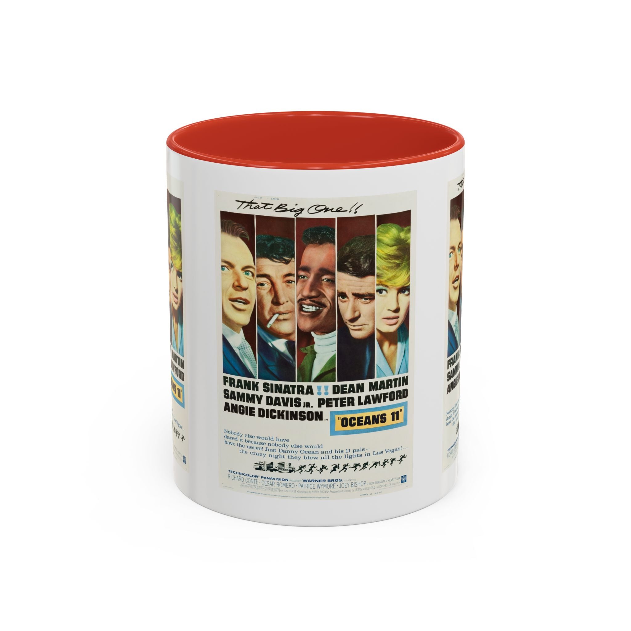 Cult Classic Movie Poster Art Accent Coffee Mug (11, 15oz) - Oceans 11 1960 - POPvault