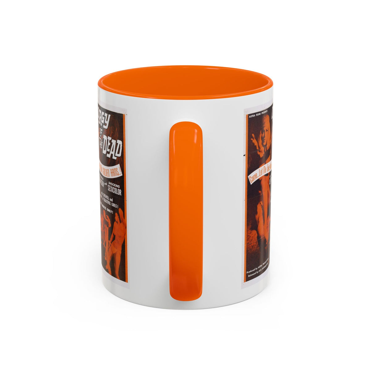 Cult Classic Movie Poster Art Accent Coffee Mug (11, 15oz) - Orgy Of The Dead 1965 - Mug