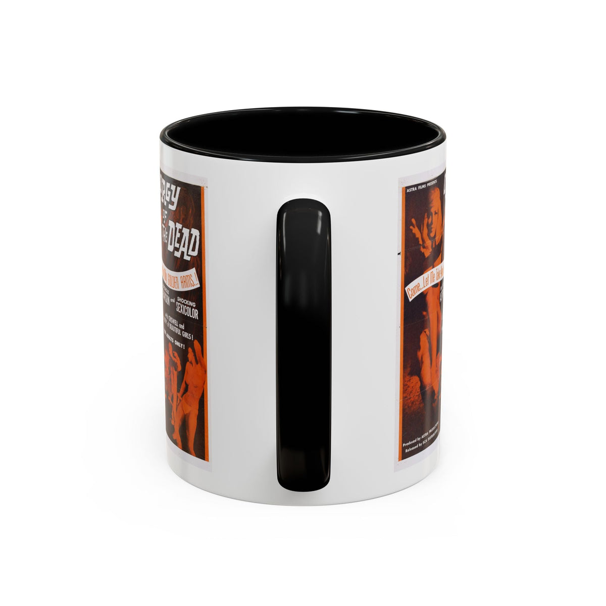Cult Classic Movie Poster Art Accent Coffee Mug (11, 15oz) - Orgy Of The Dead 1965 - Mug