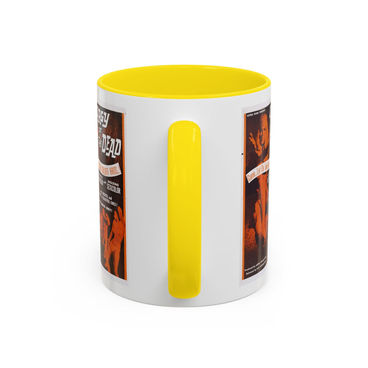 Cult Classic Movie Poster Art Accent Coffee Mug (11, 15oz) - Orgy Of The Dead 1965 - Mug