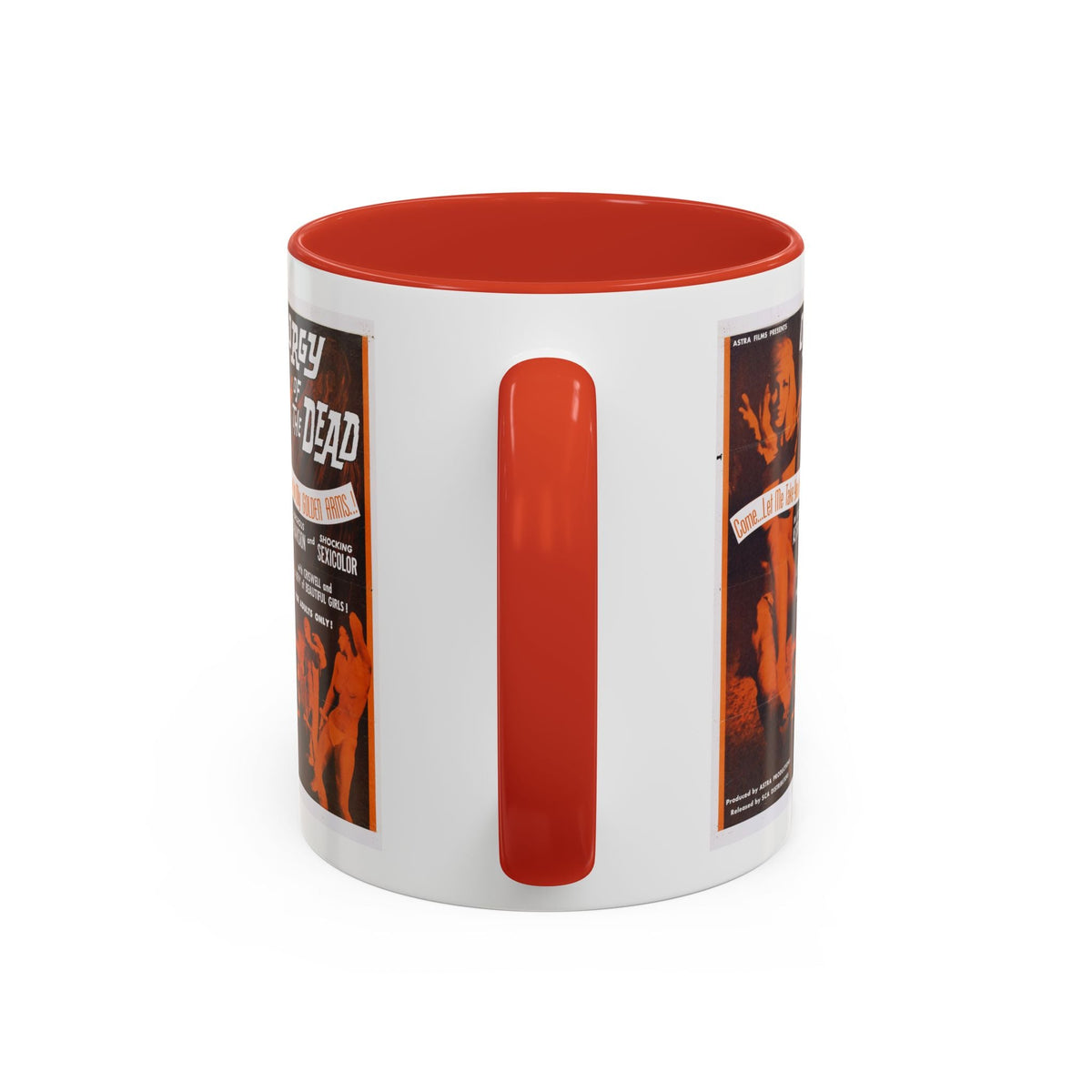 Cult Classic Movie Poster Art Accent Coffee Mug (11, 15oz) - Orgy Of The Dead 1965 - Mug