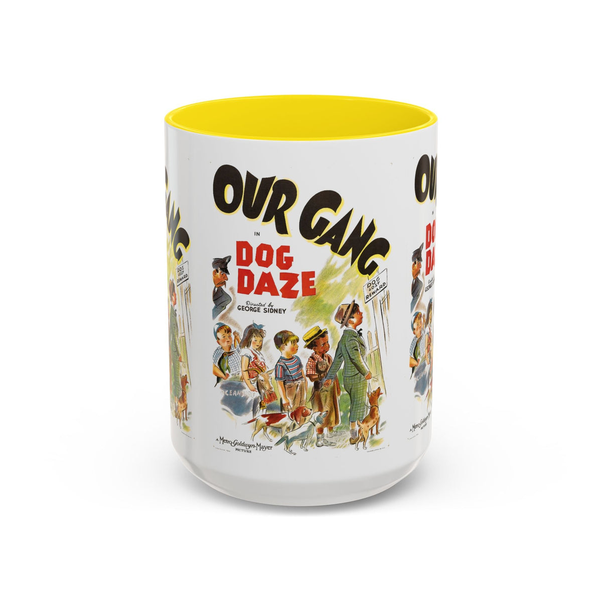 Cult Classic Movie Poster Art Accent Coffee Mug (11, 15oz) - Our Gang Dog Daze 1939 - Mug