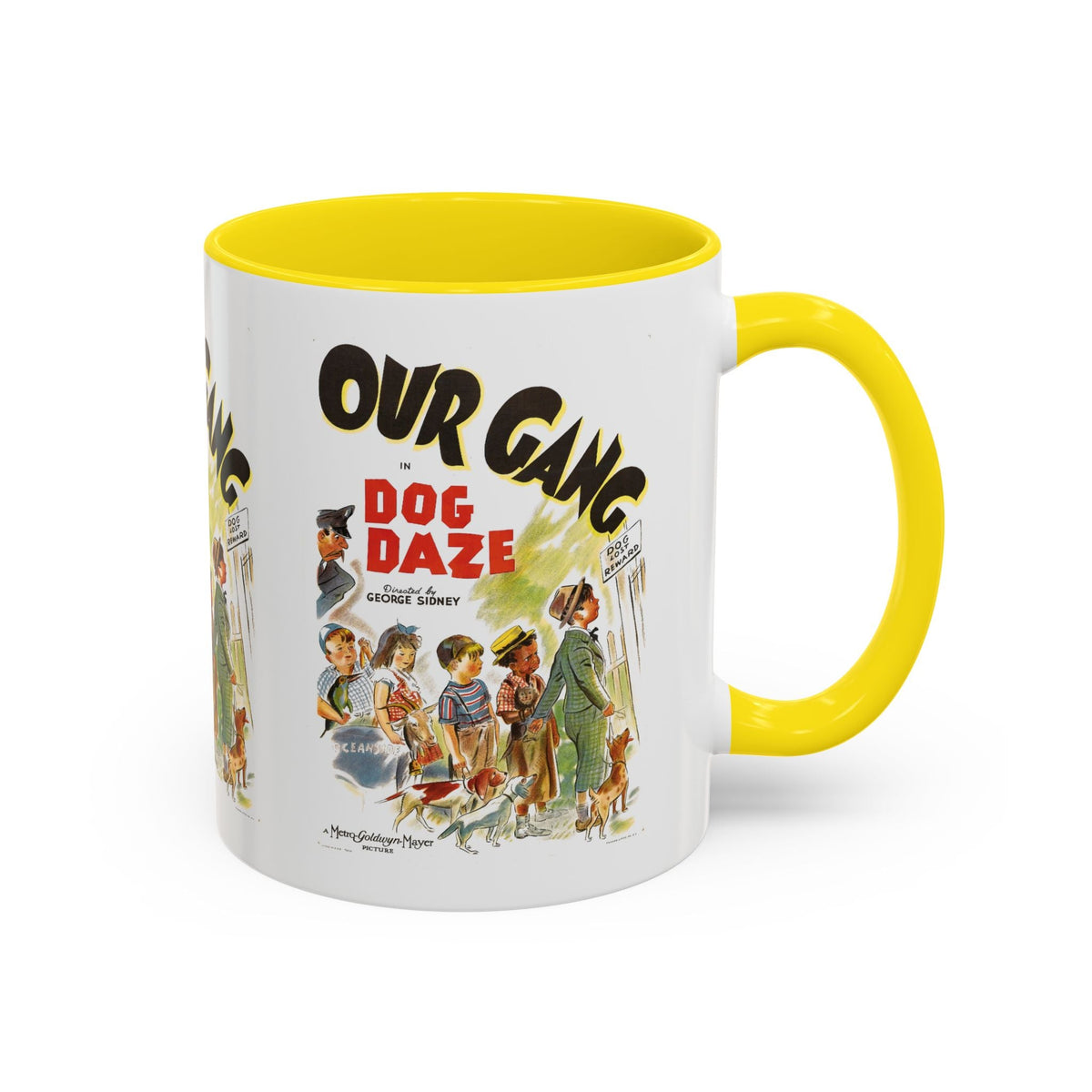 Cult Classic Movie Poster Art Accent Coffee Mug (11, 15oz) - Our Gang Dog Daze 1939 - Mug