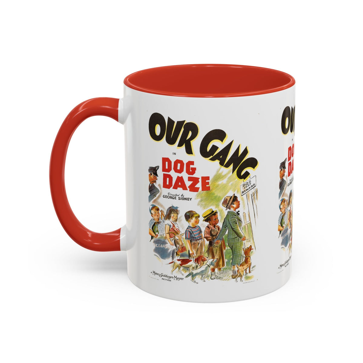 Cult Classic Movie Poster Art Accent Coffee Mug (11, 15oz) - Our Gang Dog Daze 1939 - Mug