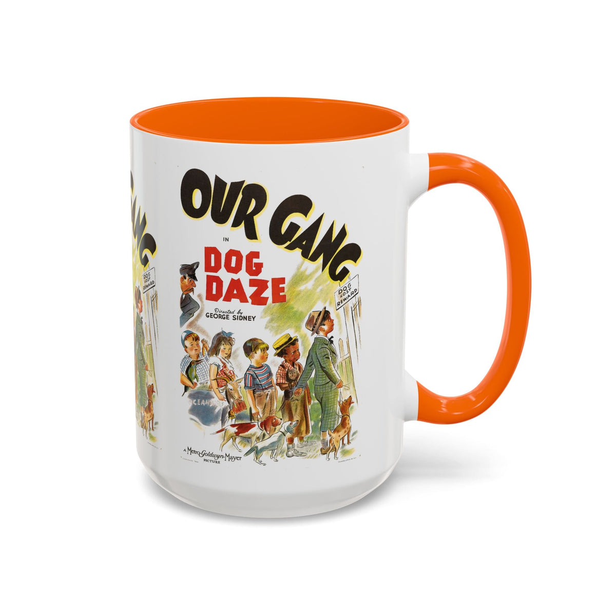 Cult Classic Movie Poster Art Accent Coffee Mug (11, 15oz) - Our Gang Dog Daze 1939 - Mug