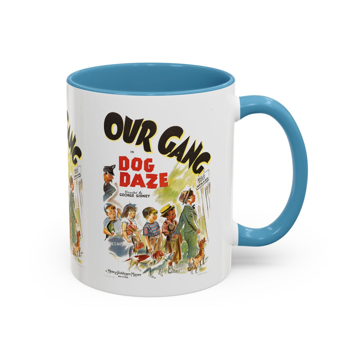 Cult Classic Movie Poster Art Accent Coffee Mug (11, 15oz) - Our Gang Dog Daze 1939 - Mug