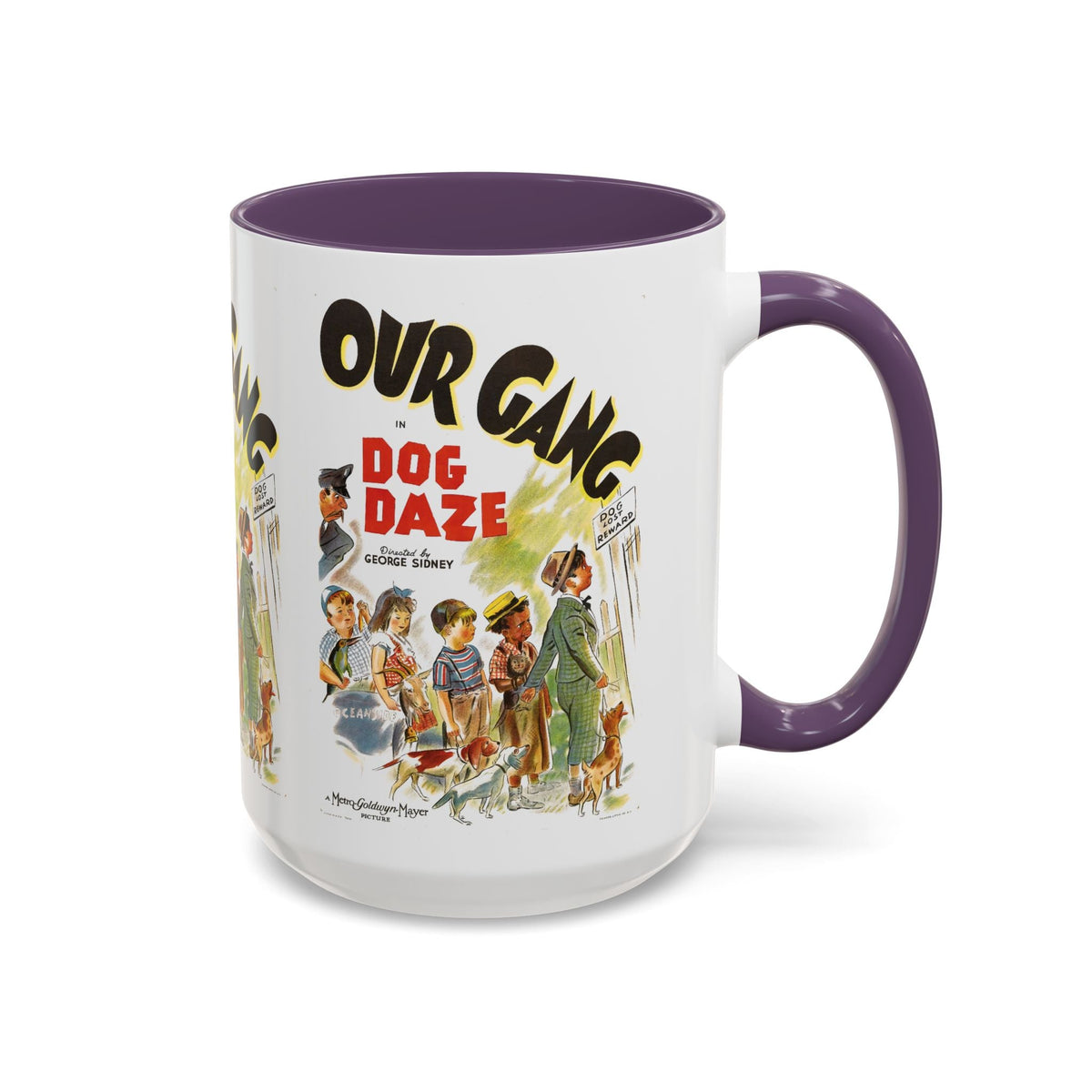 Cult Classic Movie Poster Art Accent Coffee Mug (11, 15oz) - Our Gang Dog Daze 1939 - Mug